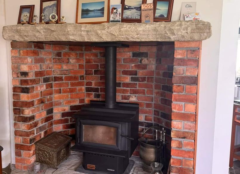 New fireplace