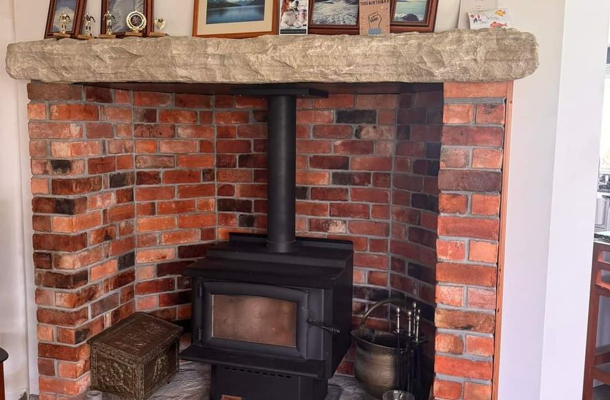 New fireplace
