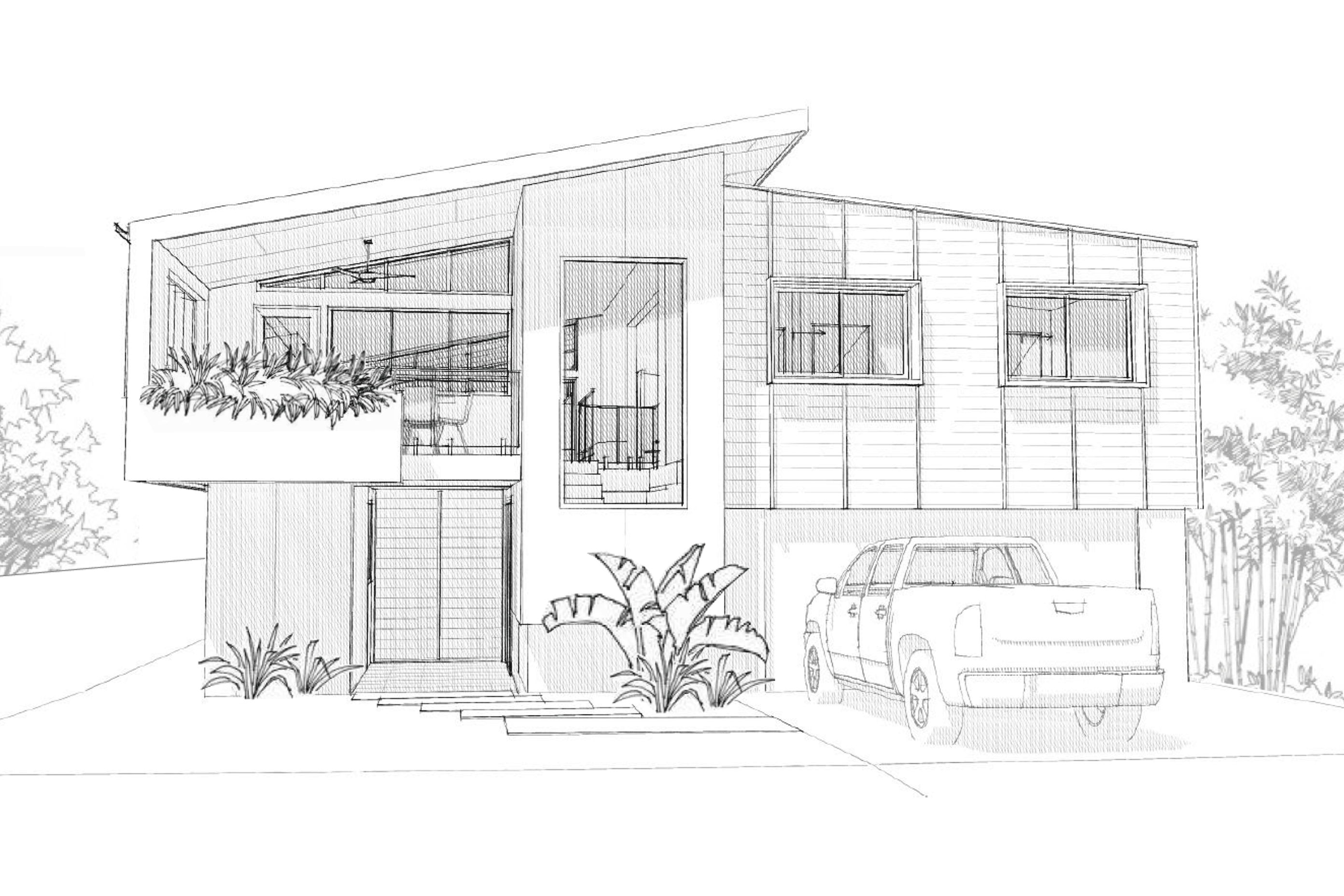 Street 3D Sketch Perspective