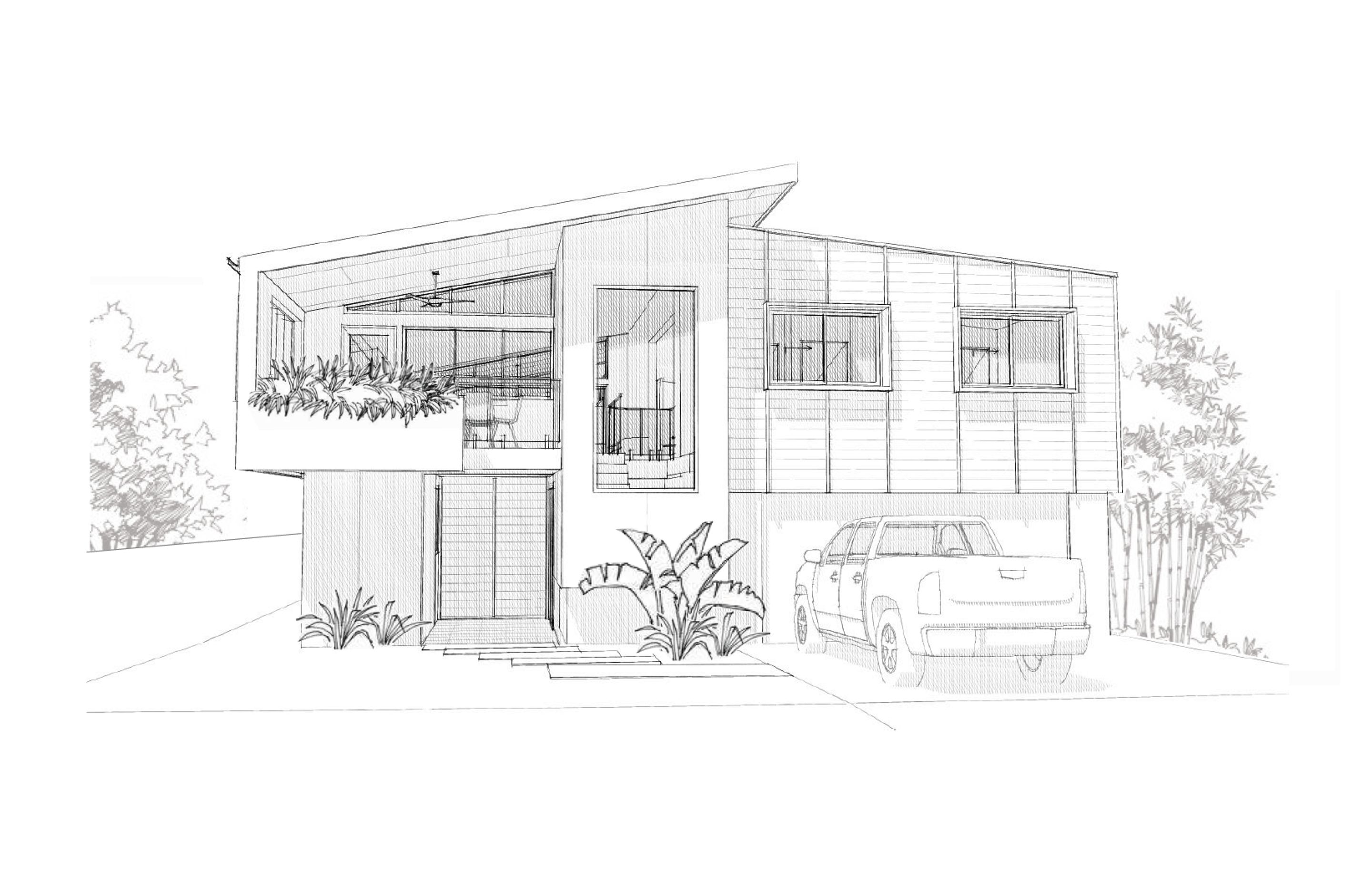 Street 3D Sketch Perspective