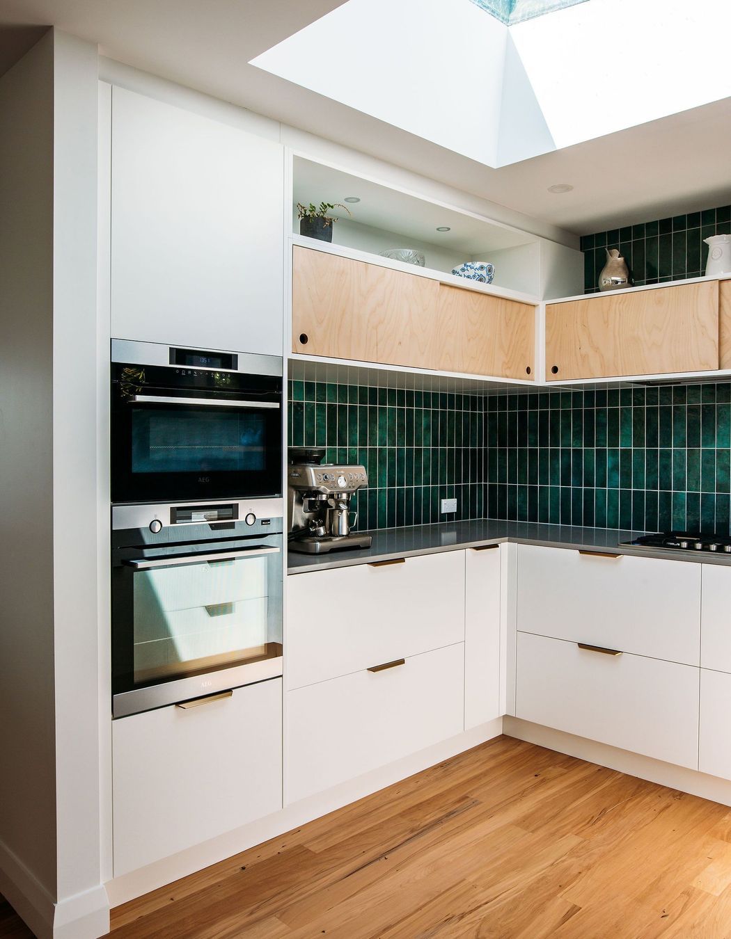 Double ovens always a joy in a family kitchen.