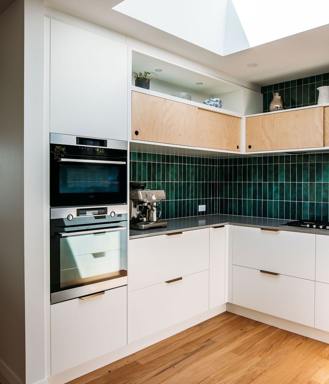 Double ovens always a joy in a family kitchen.
