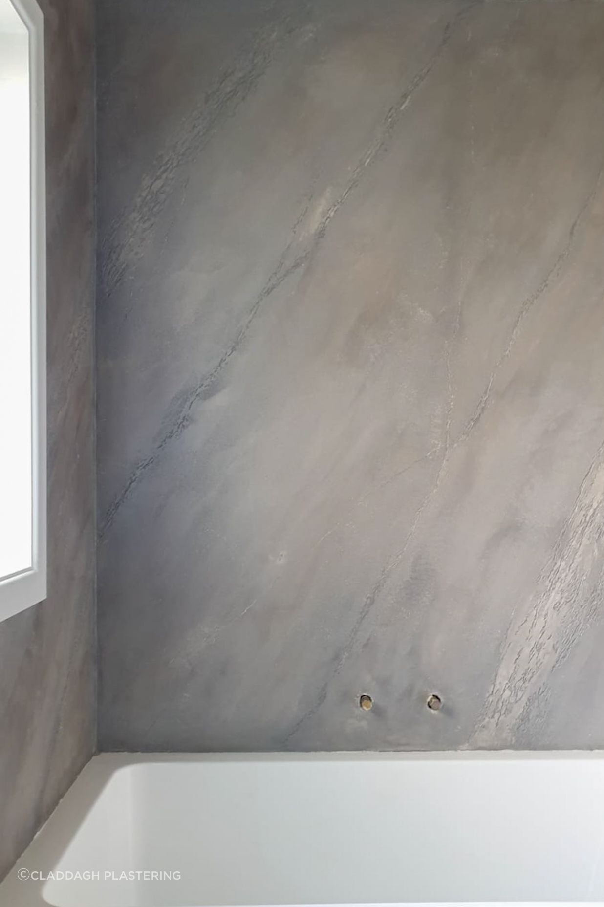 WIP Split stone textured wall - Bathroom