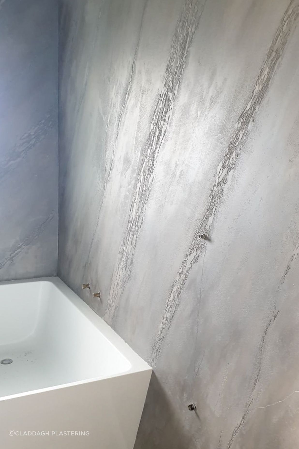 WIP Split stone textured wall - Bathroom