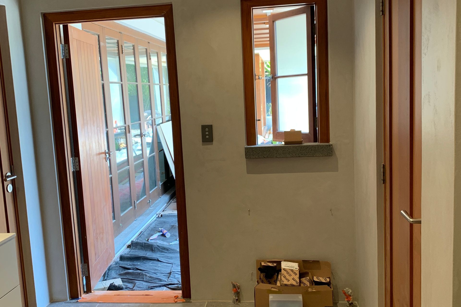 Bathroom, Toilet &amp; Sauna area - Venetian plaster