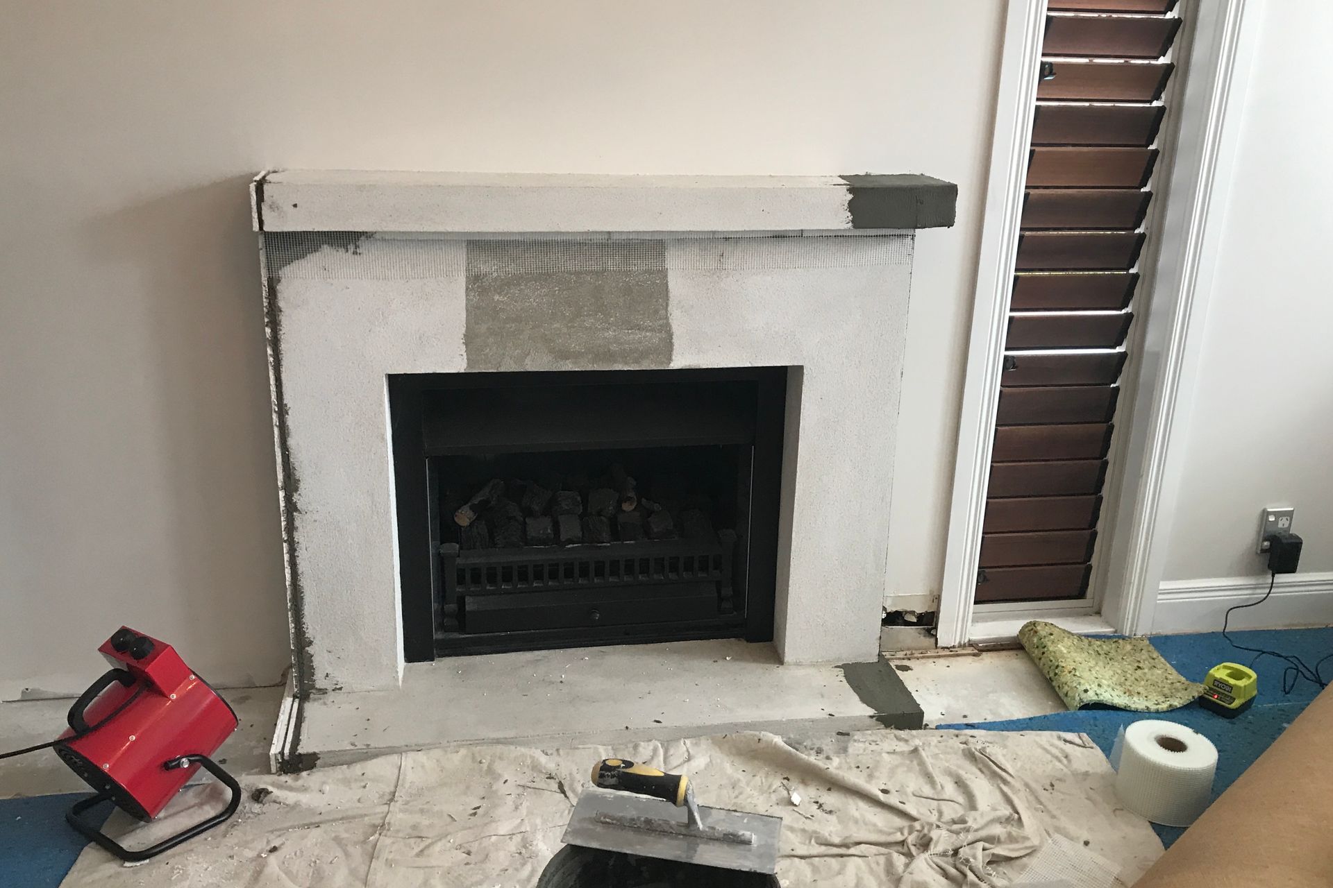 Venetian plaster - Fireplace