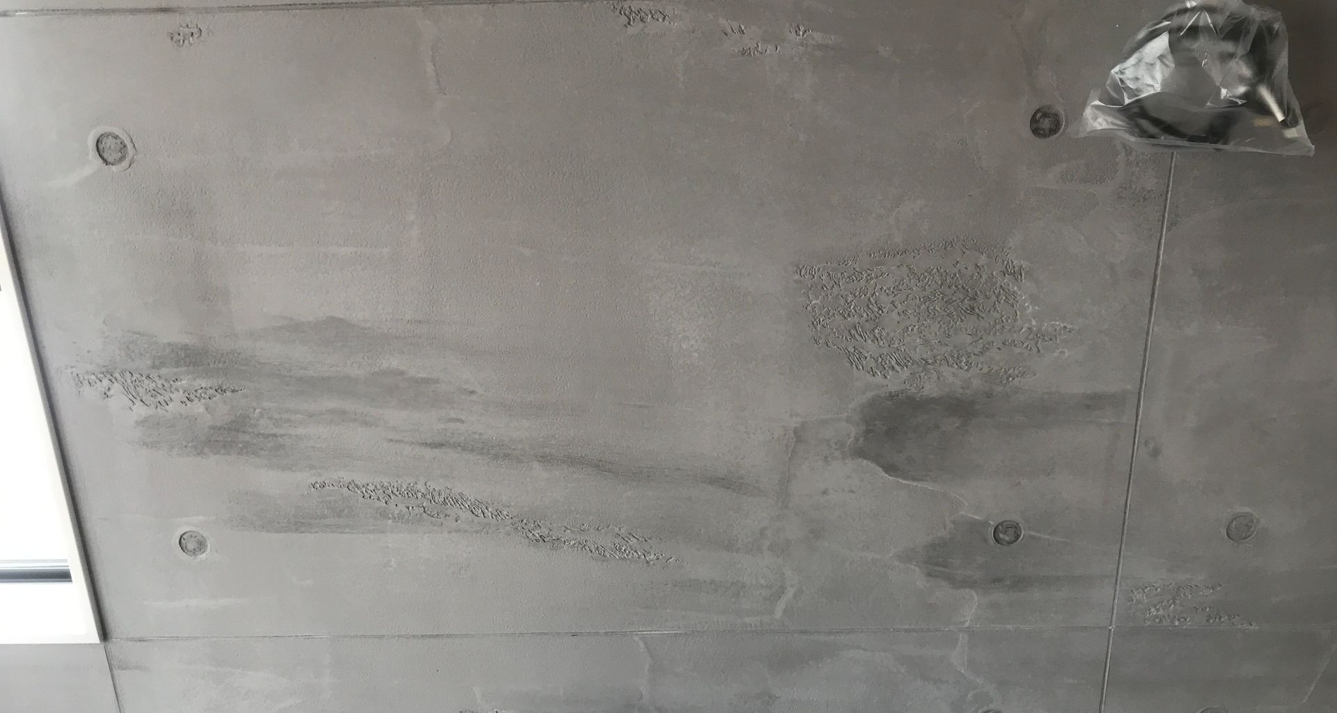 Feature wall, Industrial tile look - Venetian plaster banner