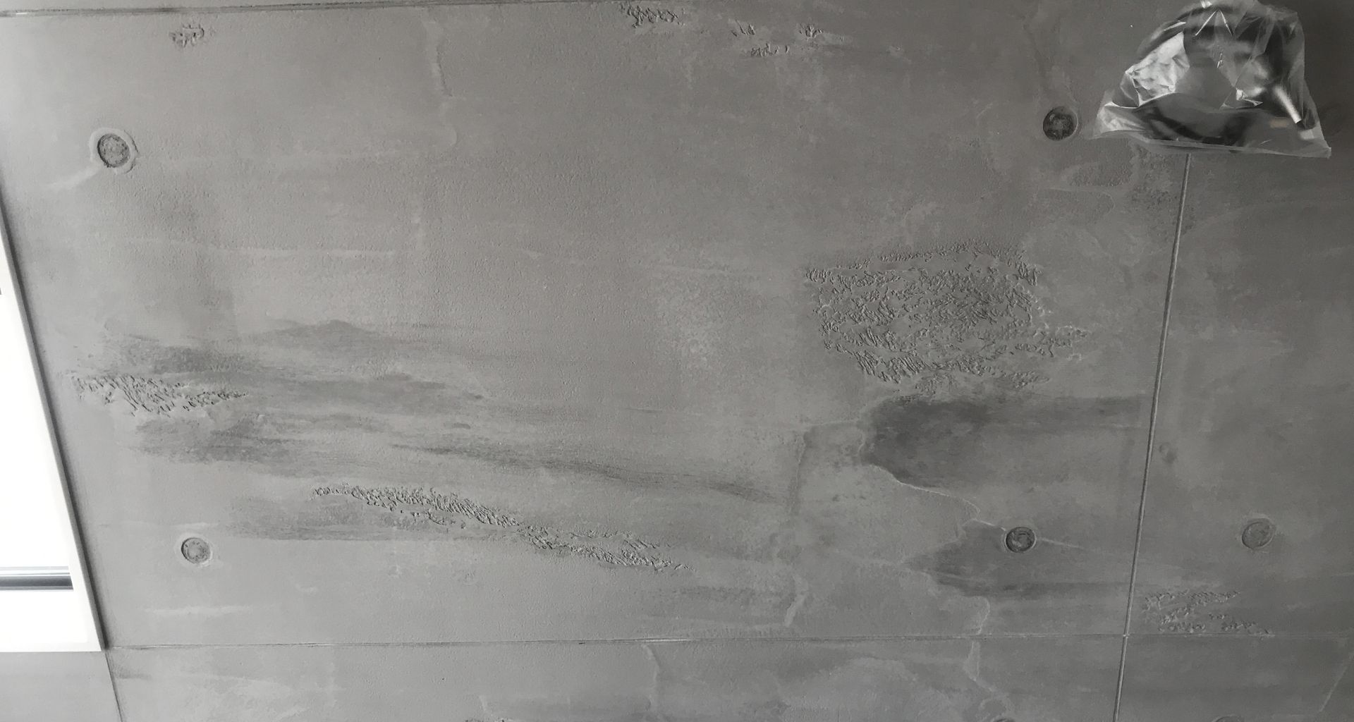 Feature wall, Industrial tile look - Venetian plaster banner