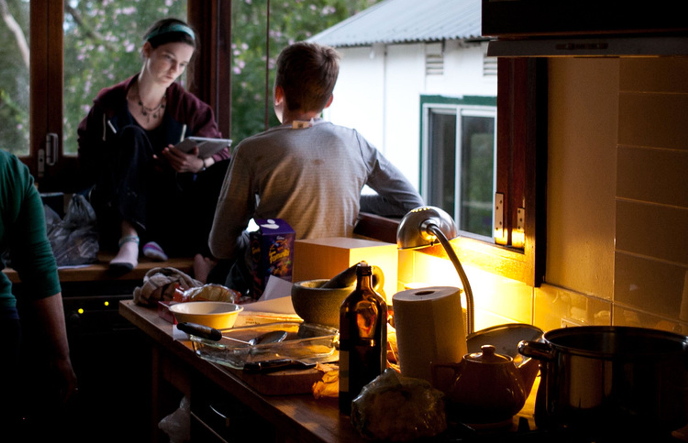 Kitchen window as living space...