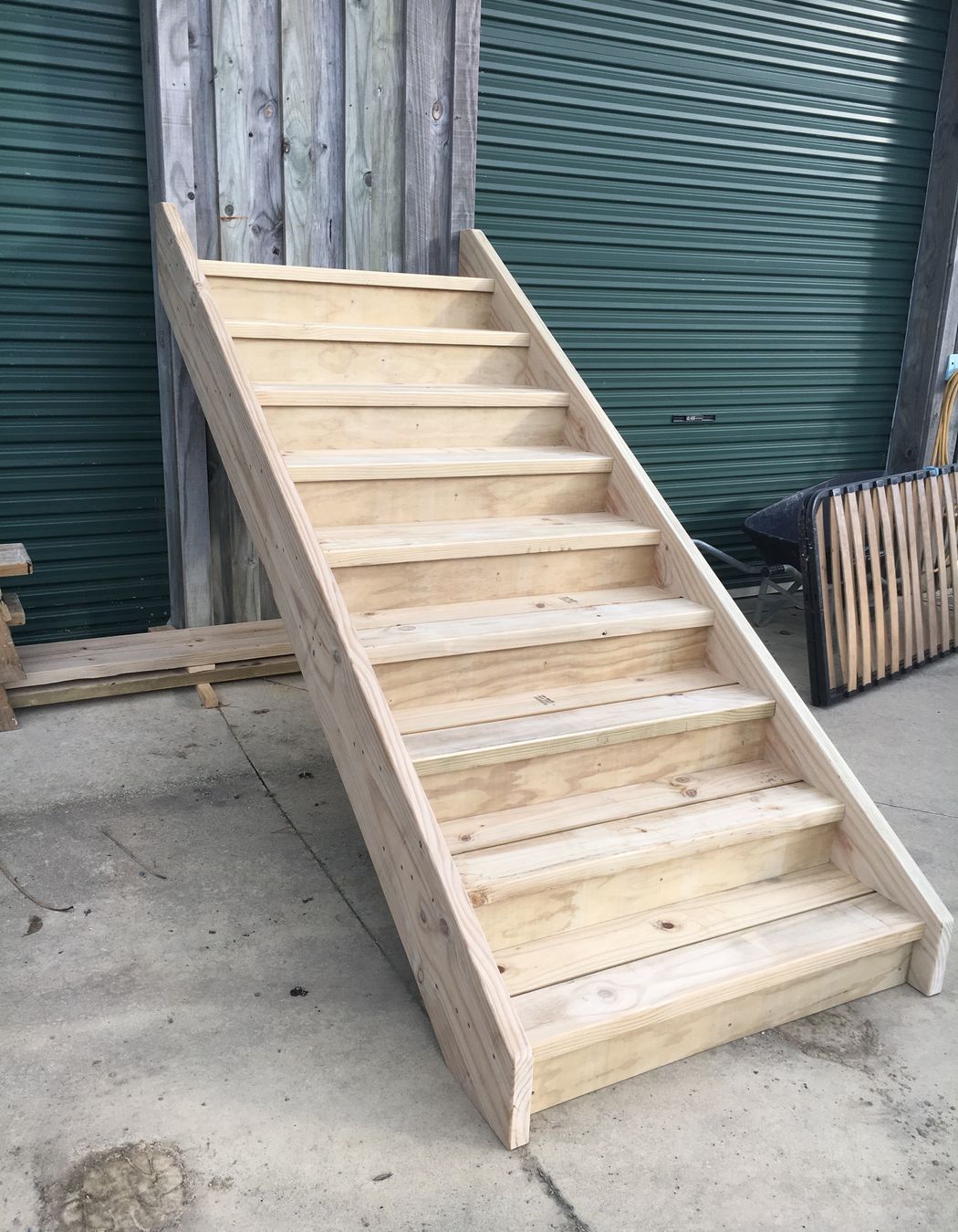 Exterior stairs for Advance Build