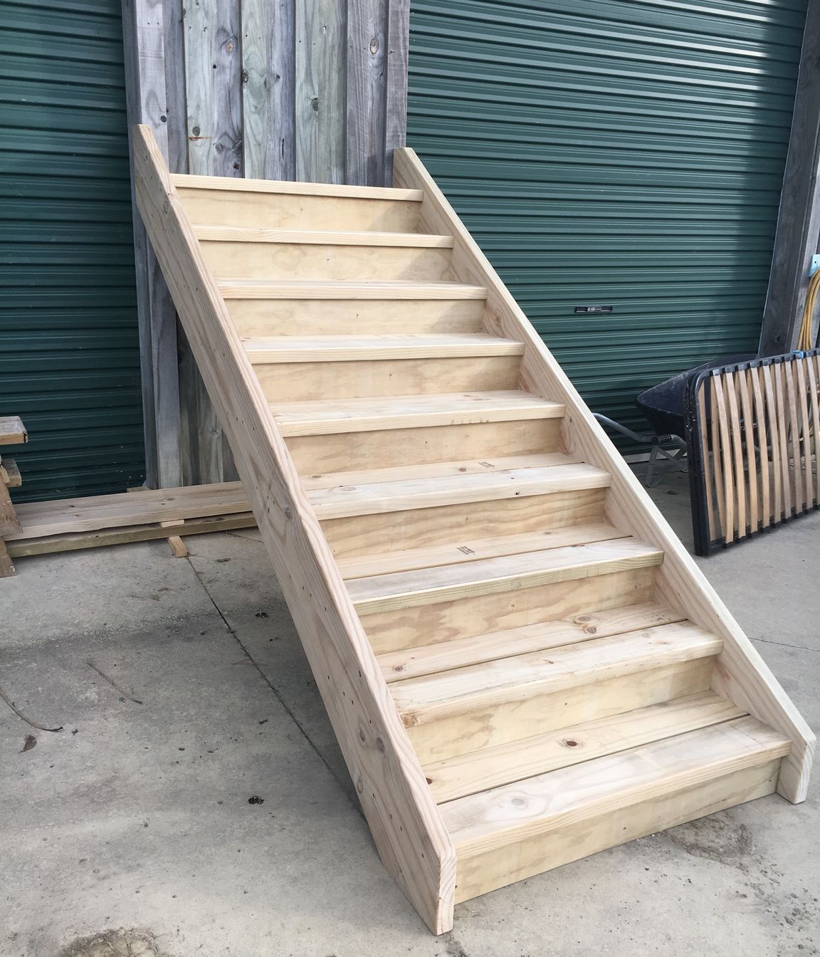 Exterior stairs for Advance Build