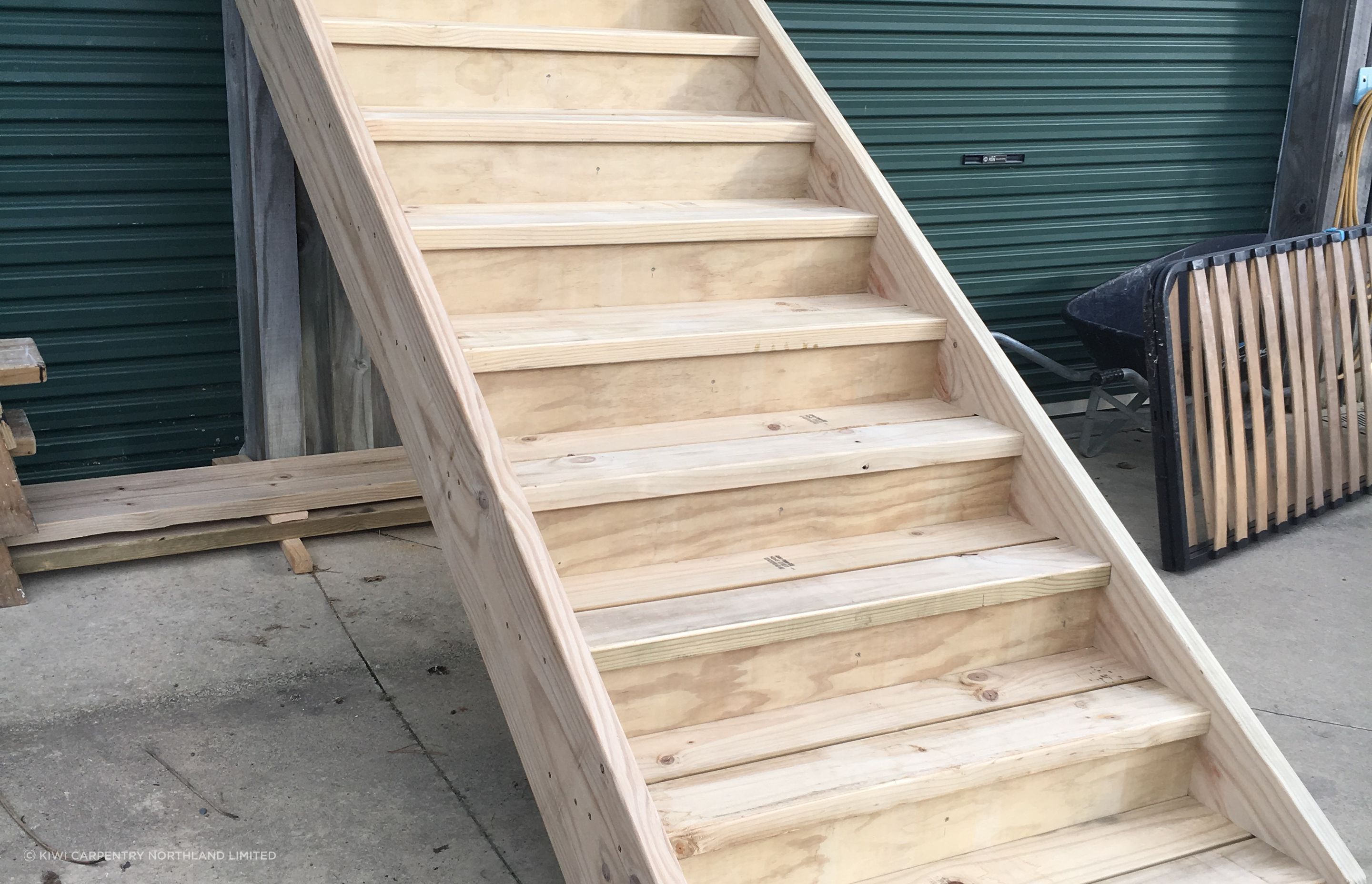 Exterior stairs for Advance Build