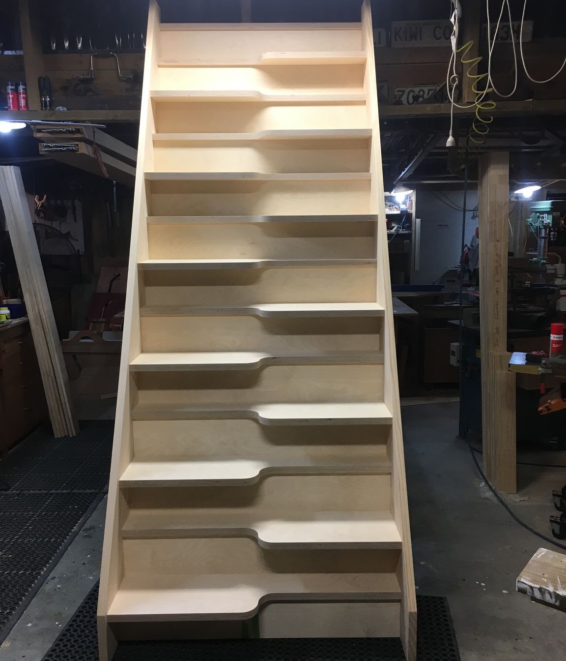 Space saving stair case