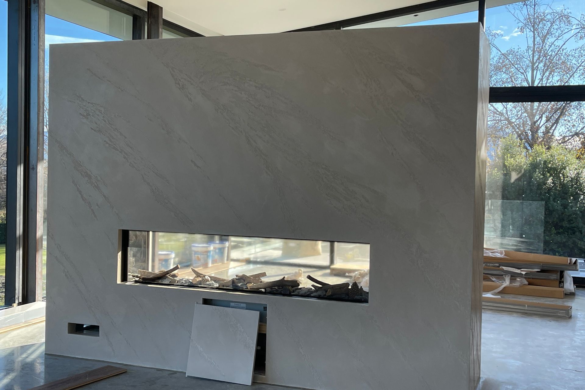 Fireplace, Split Stone