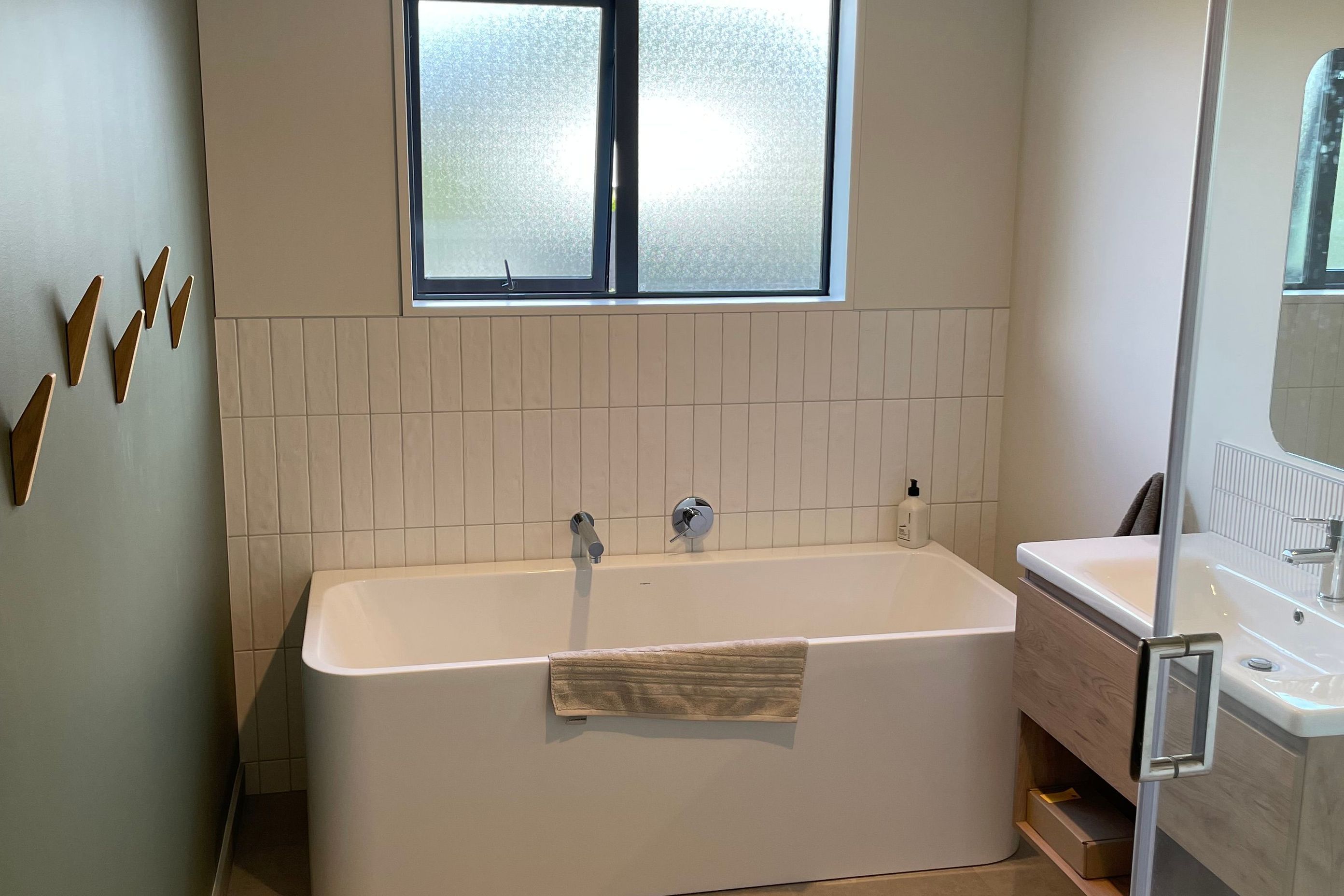 Updated bathroom.