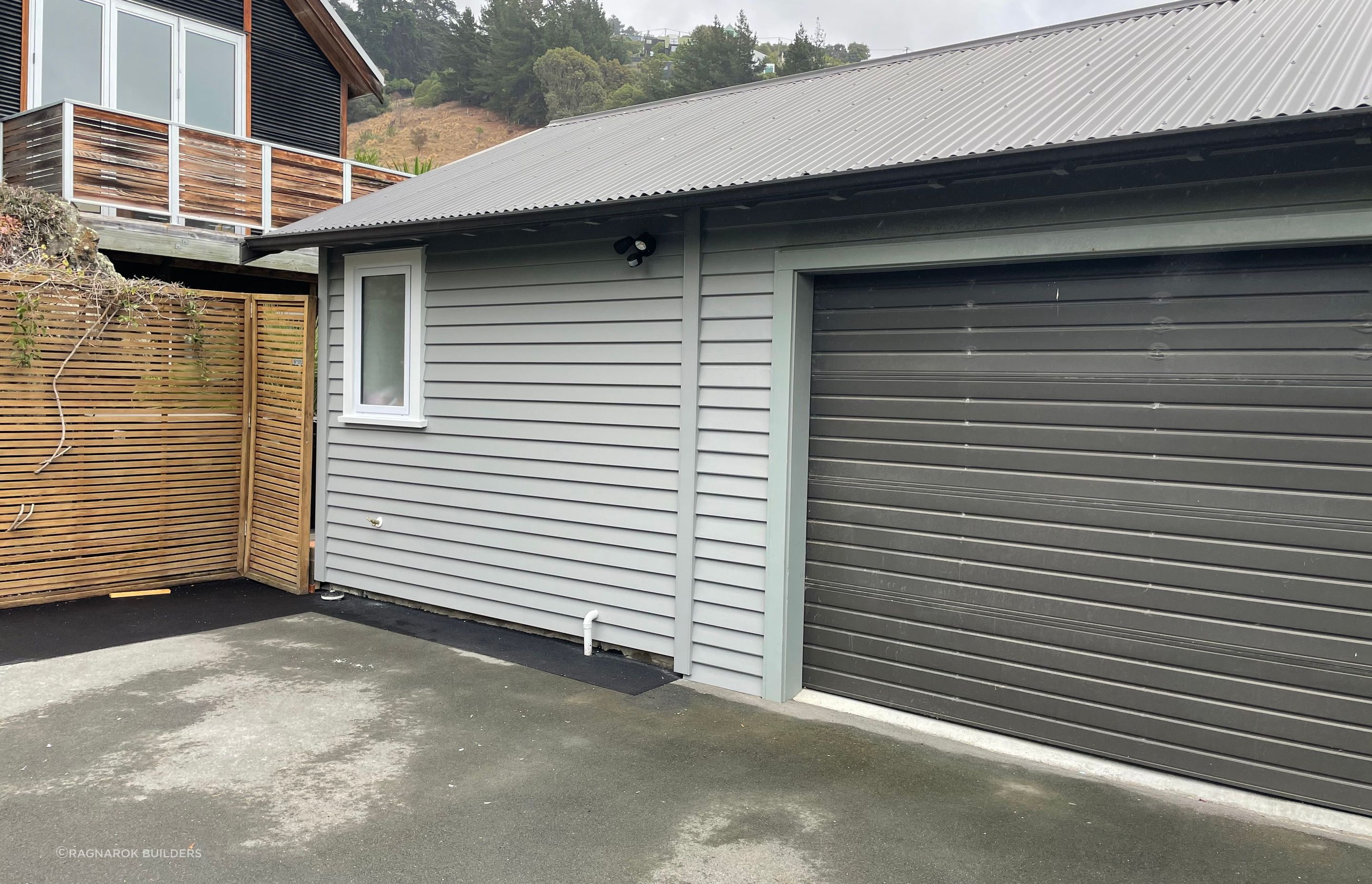 Timber weatherboards to match existing.
