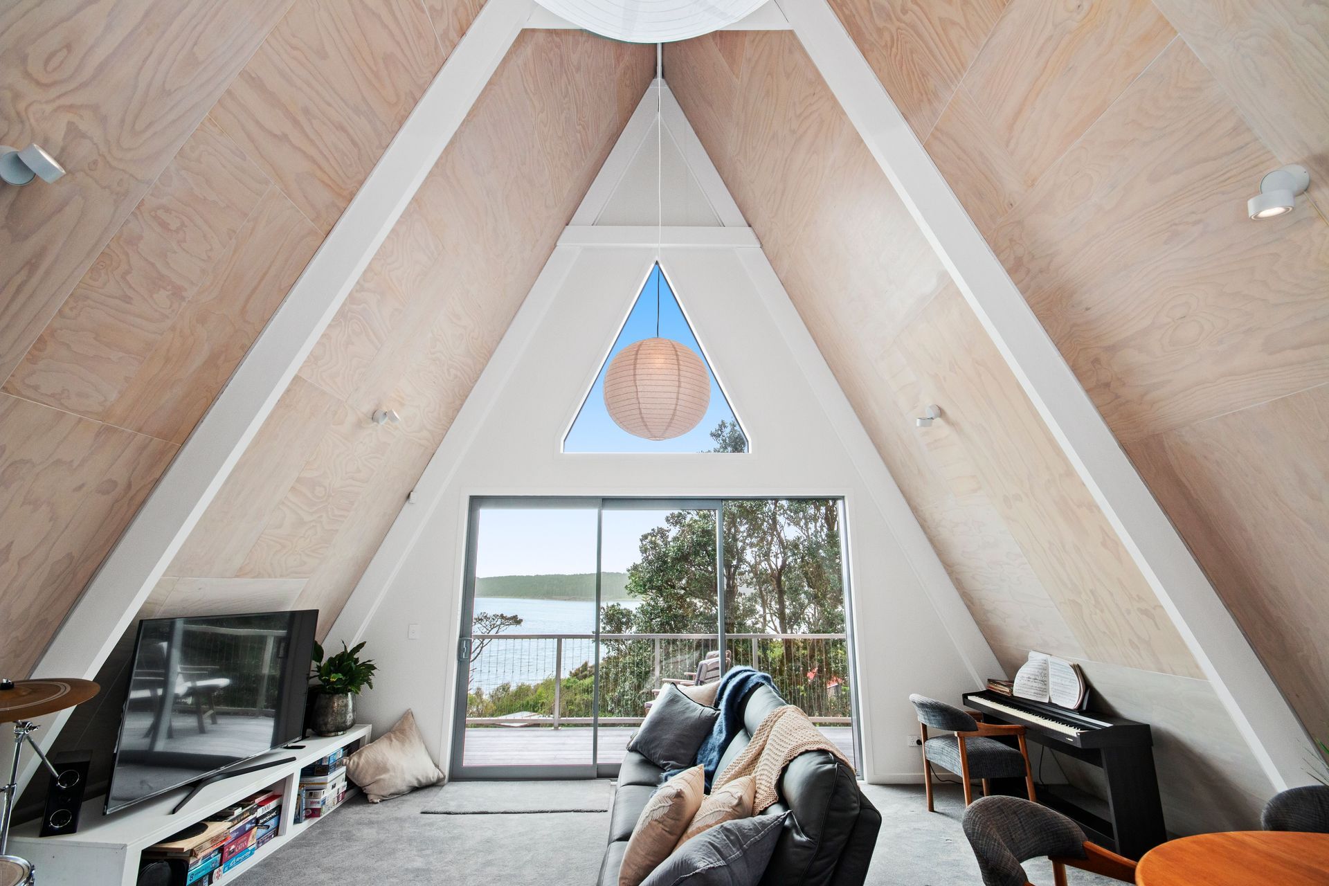 1970's A-Frame Bach Converted To Home In Port Waikato