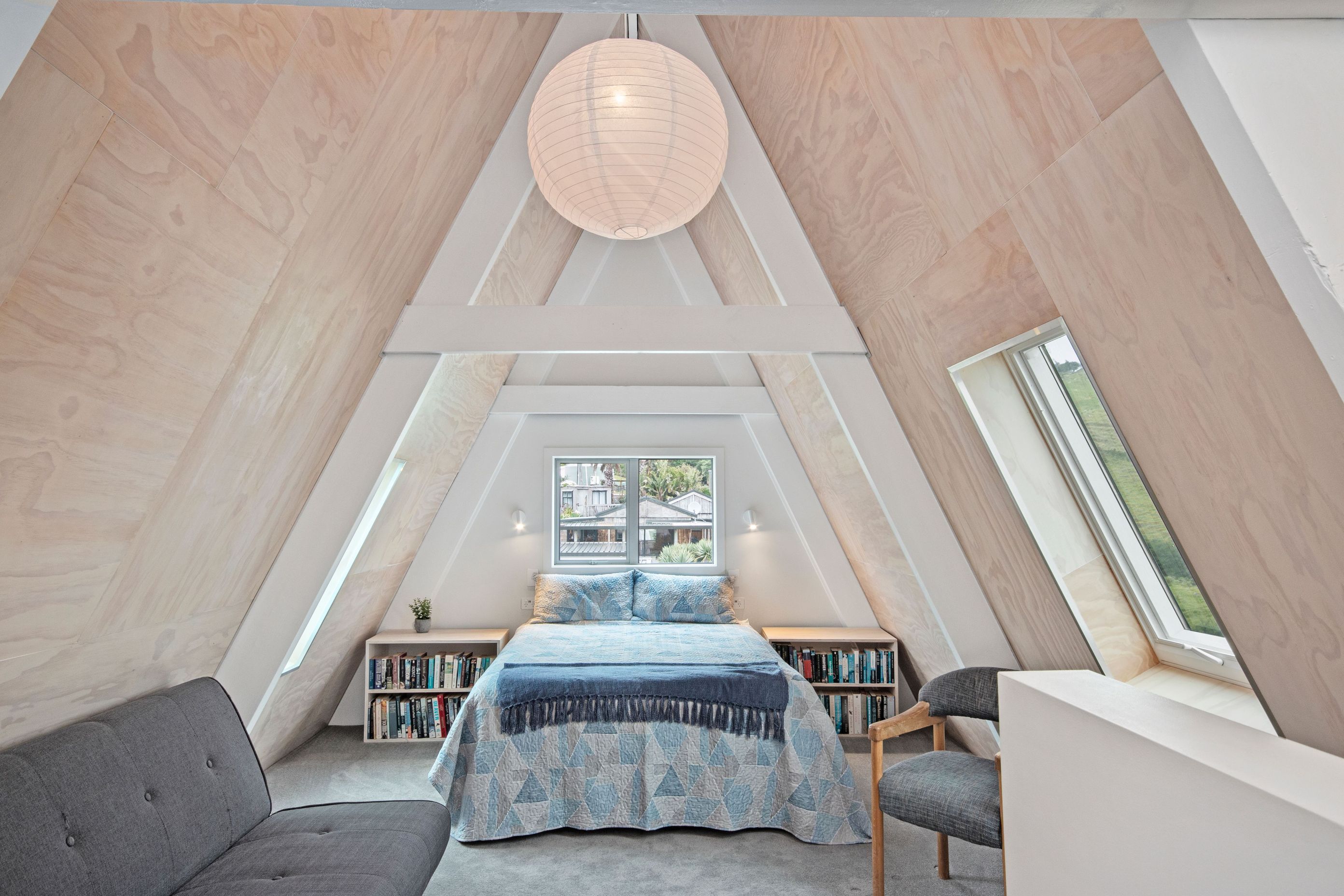 1970's A-Frame Bach Converted To Home In Port Waikato 