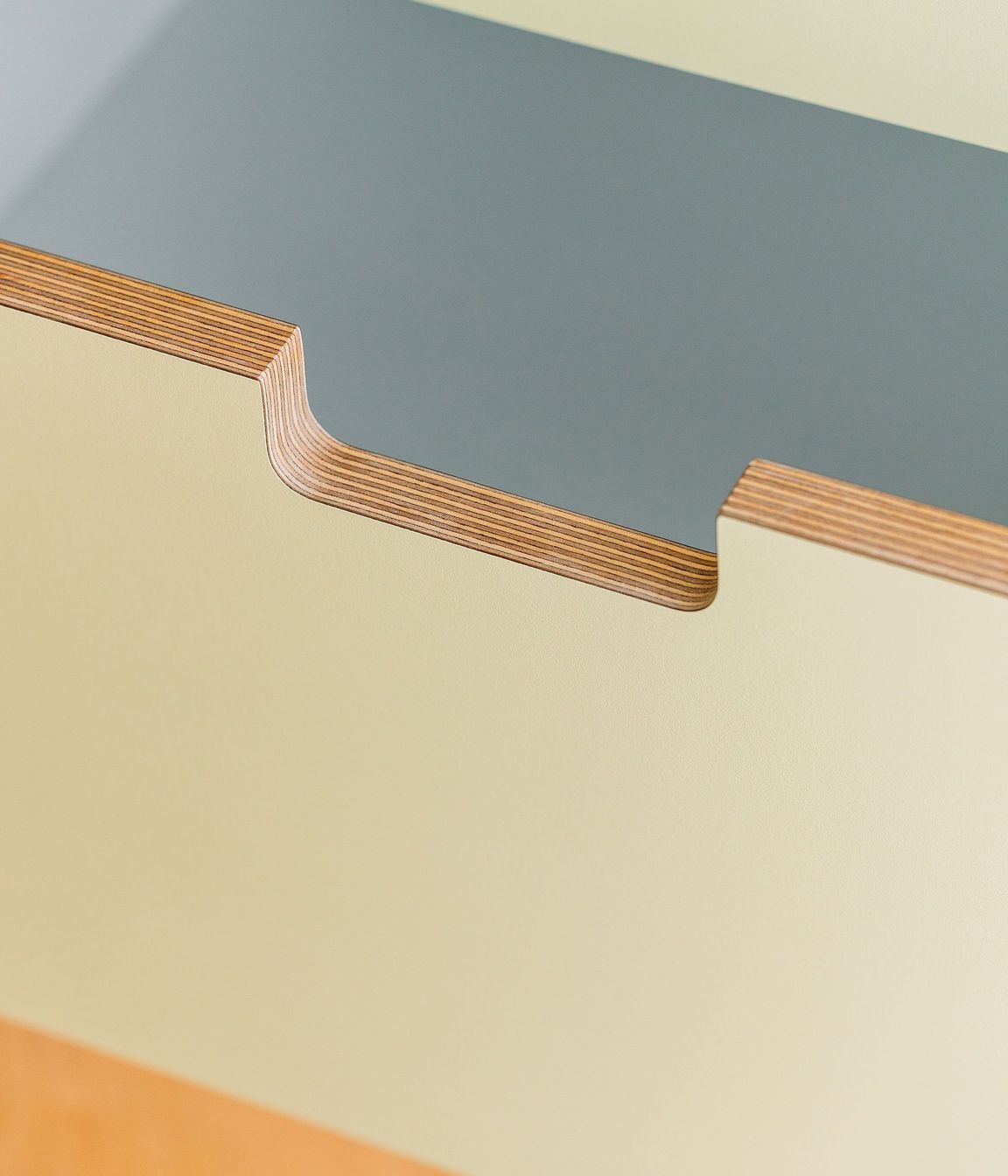 Simple cut-out handles.
