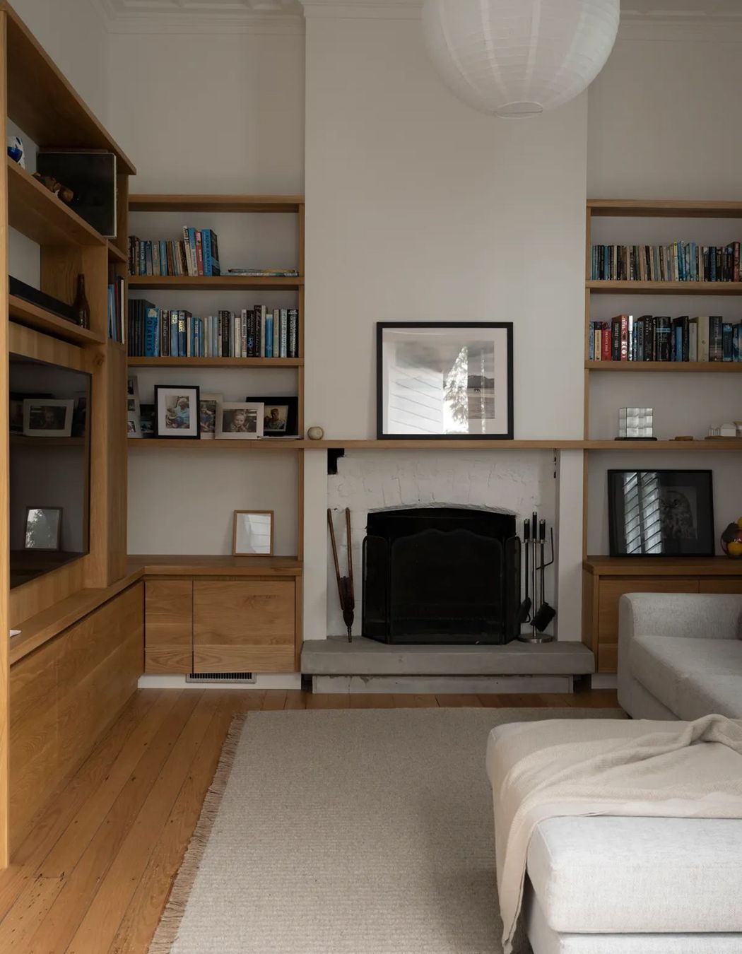 The original floors are kauri and mataī. “Although much of it was in good condition, we patched some areas. It’s absolutely beautiful,” says Jonathan.