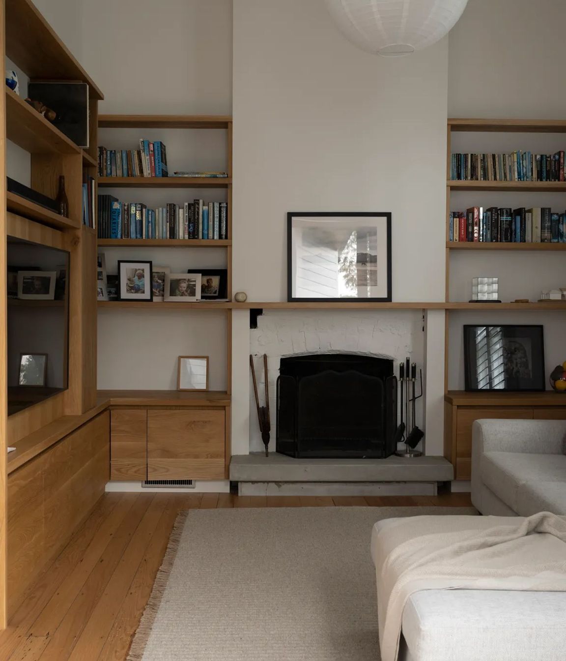 The original floors are kauri and mataī. “Although much of it was in good condition, we patched some areas. It’s absolutely beautiful,” says Jonathan.