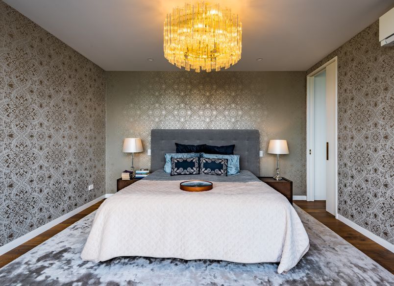 Gold and Velvet Bedroom