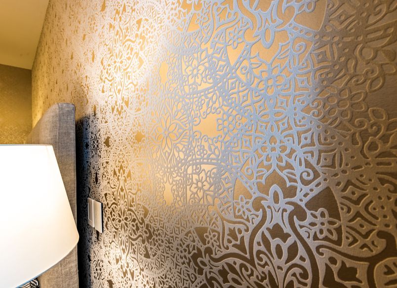 Gold and Velvet Bedroom