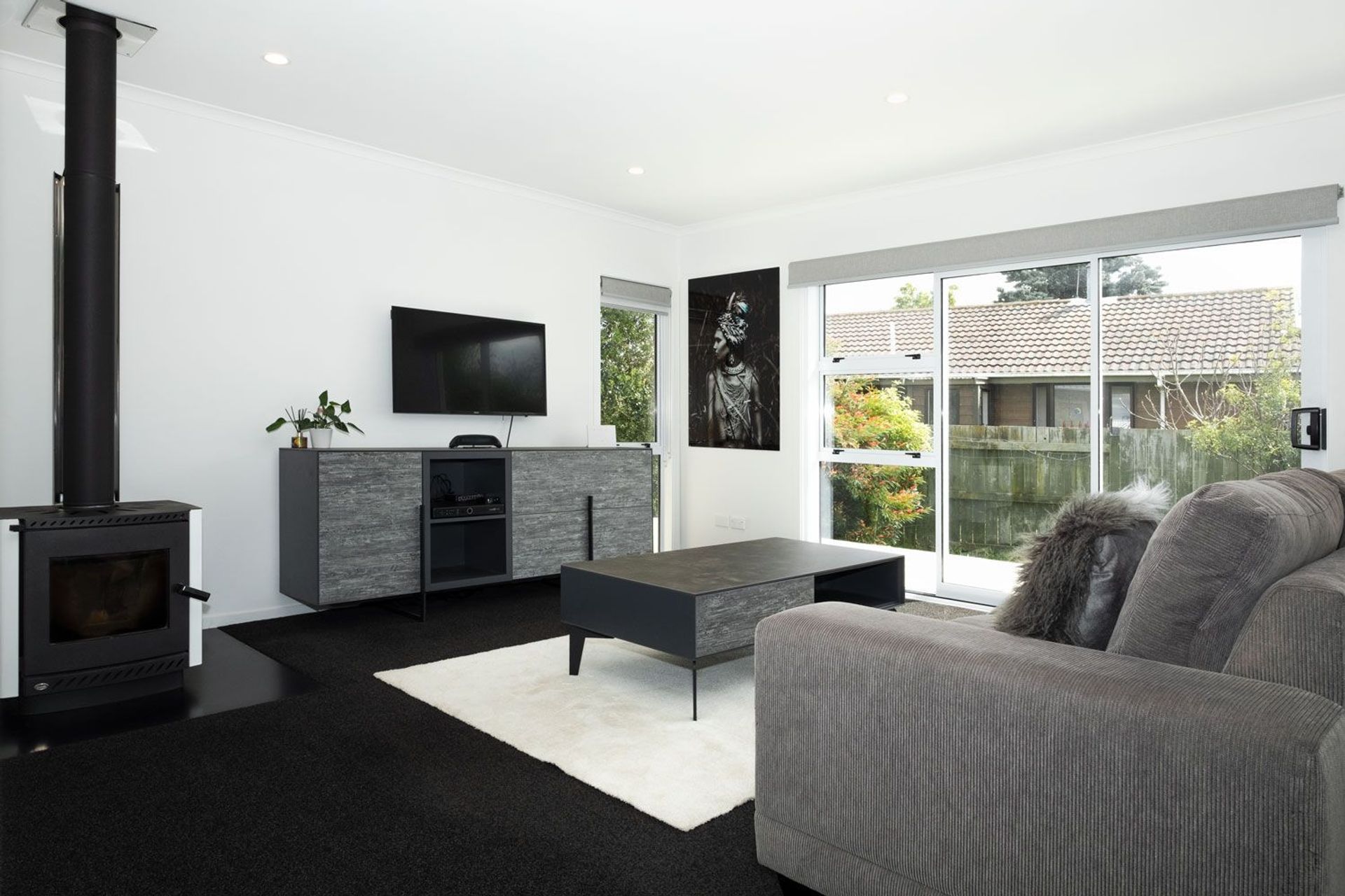 Black and White Interiors Transform 1980s Home