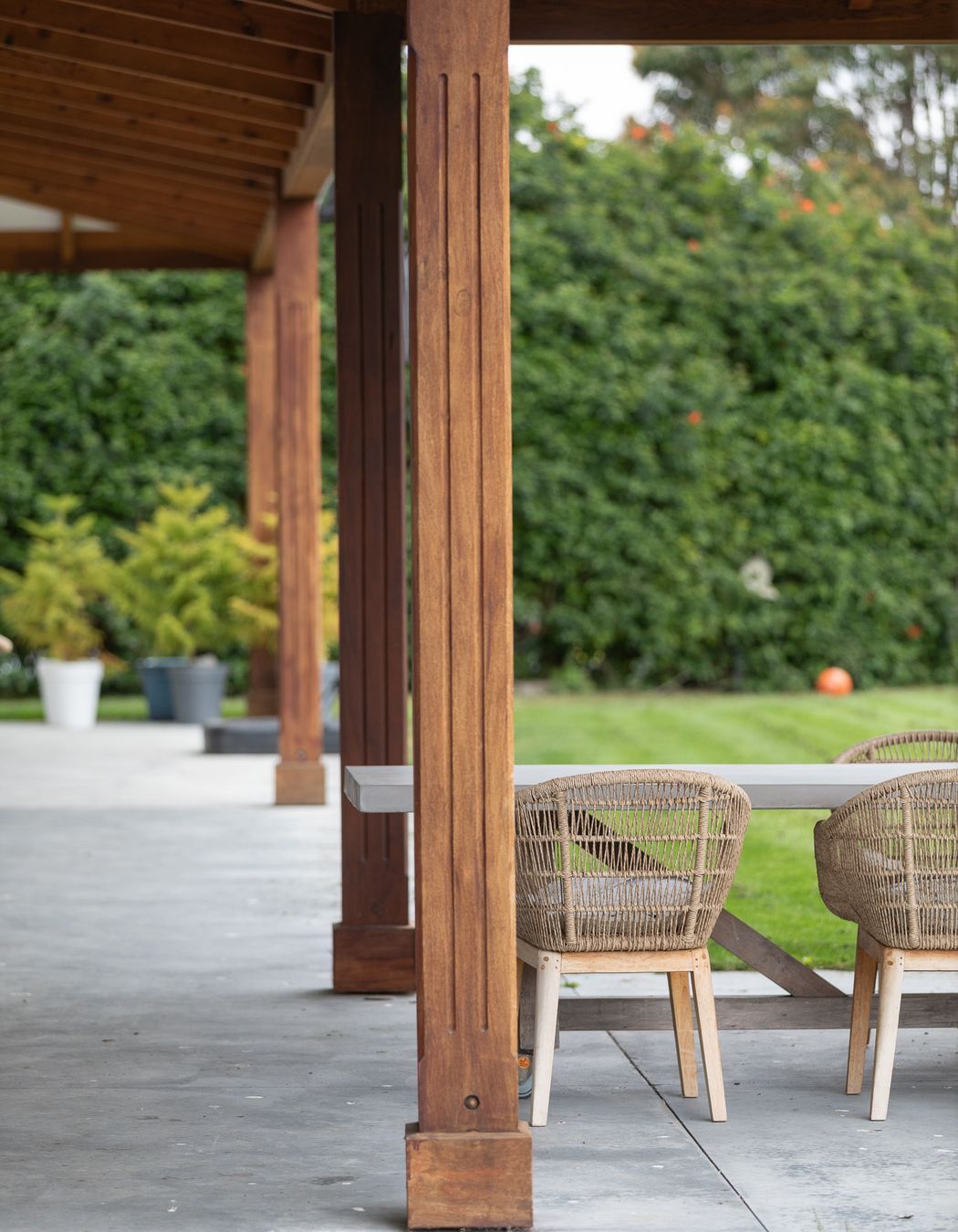 Every detail considered in these veranda posts crafted by our machinist in the factory