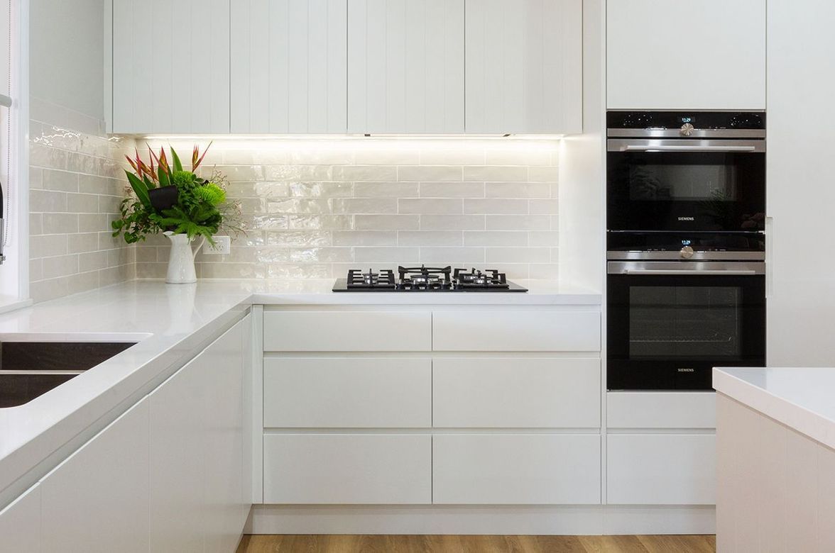 Modern White Kitchen, Kellyville