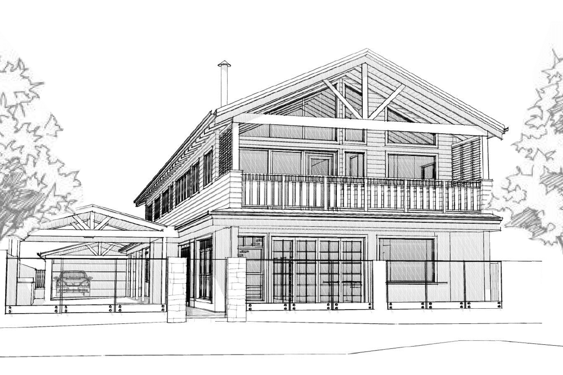 Lake end 3D Sketch Perspective