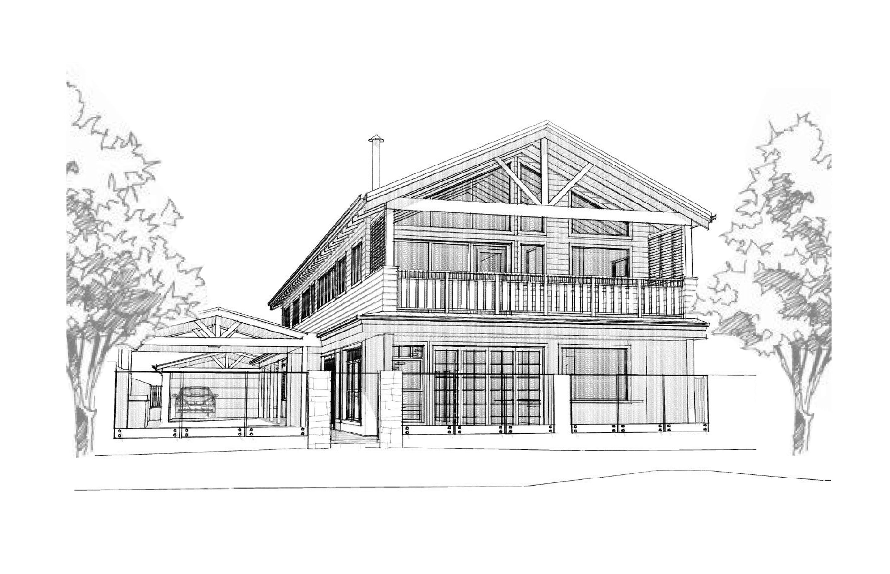 Lake end 3D Sketch Perspective