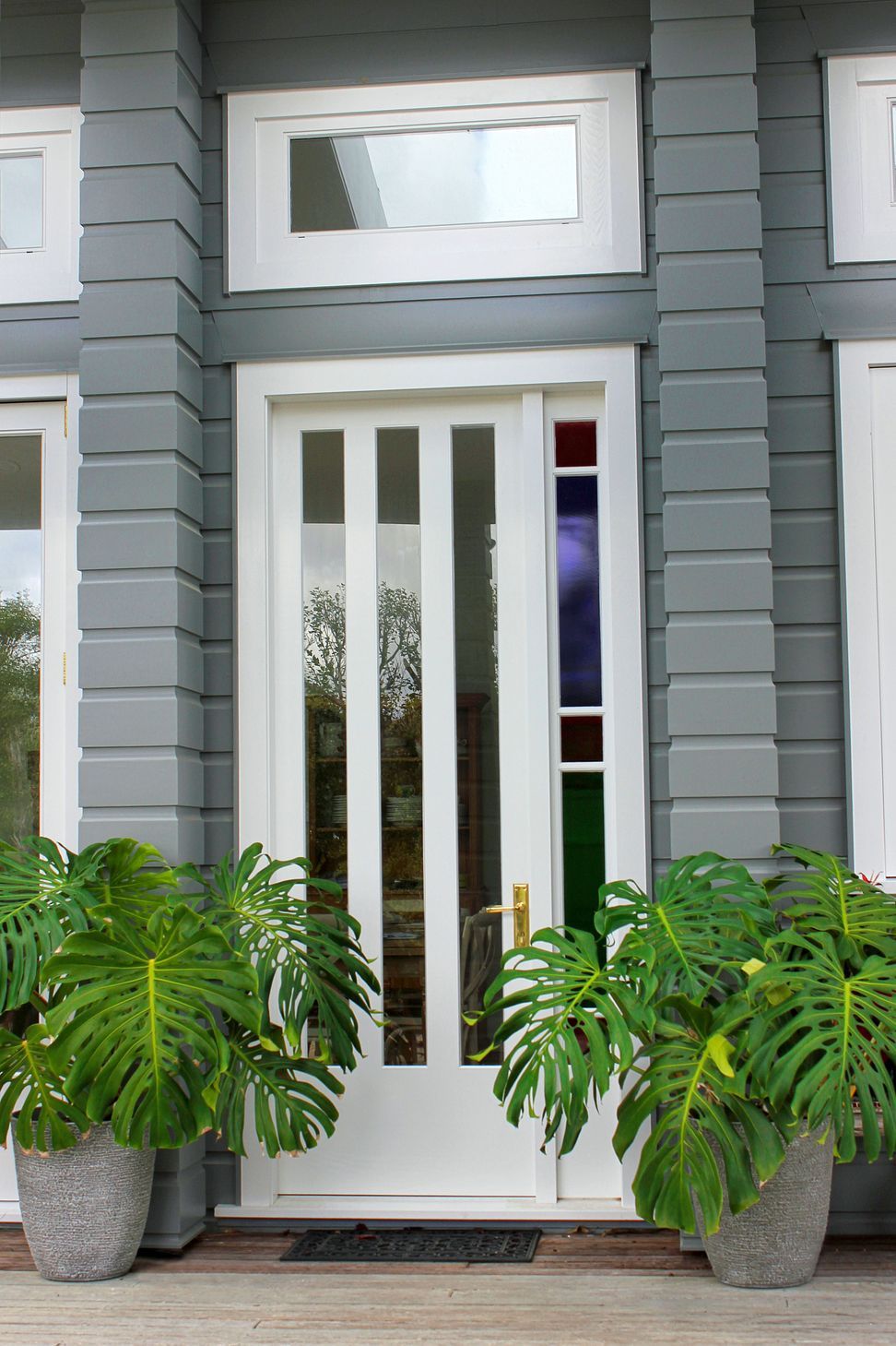 Cain Built - Coatesville Bungalow renovation- custom timber entry door