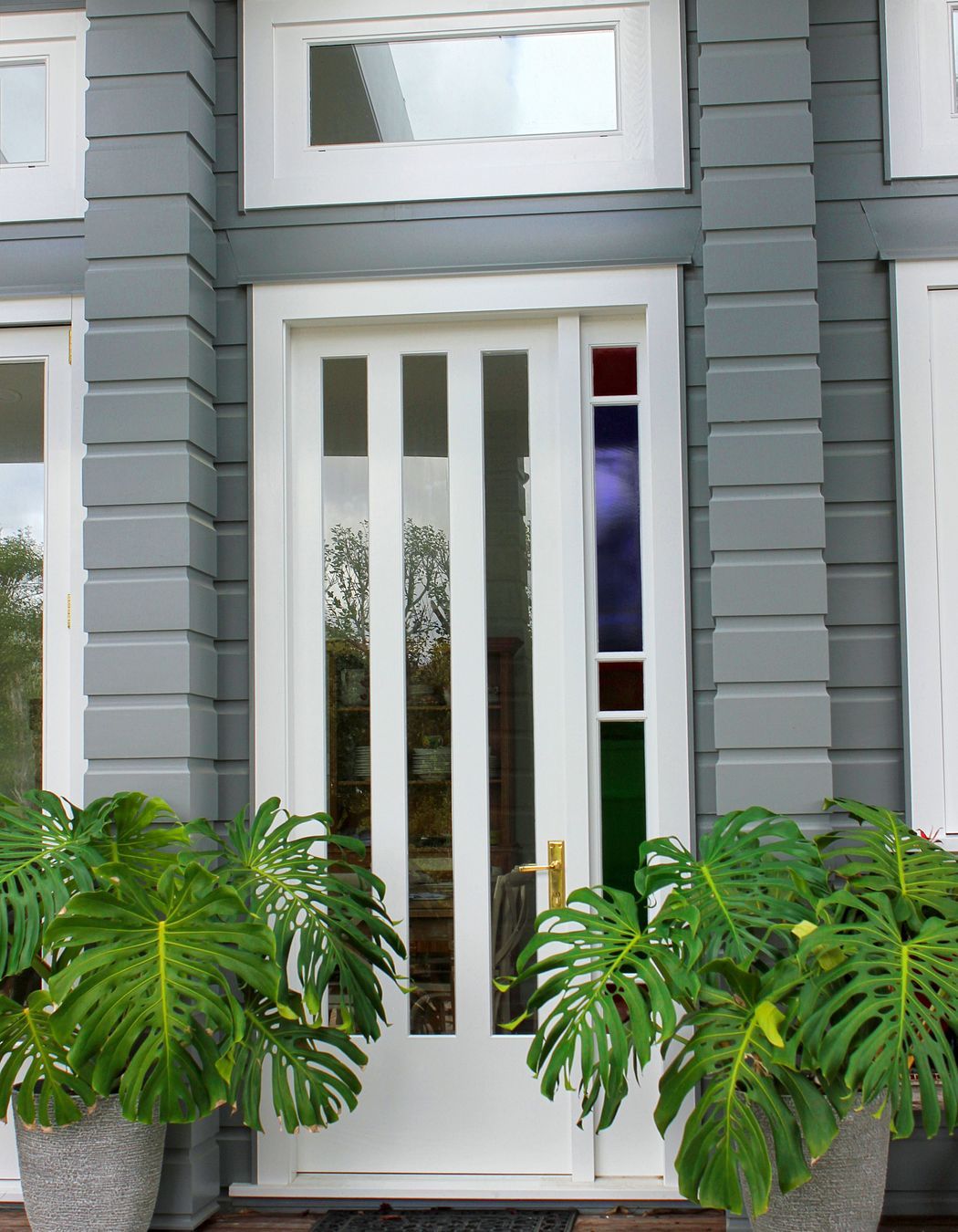 Cain Built - Coatesville Bungalow renovation- custom timber entry door