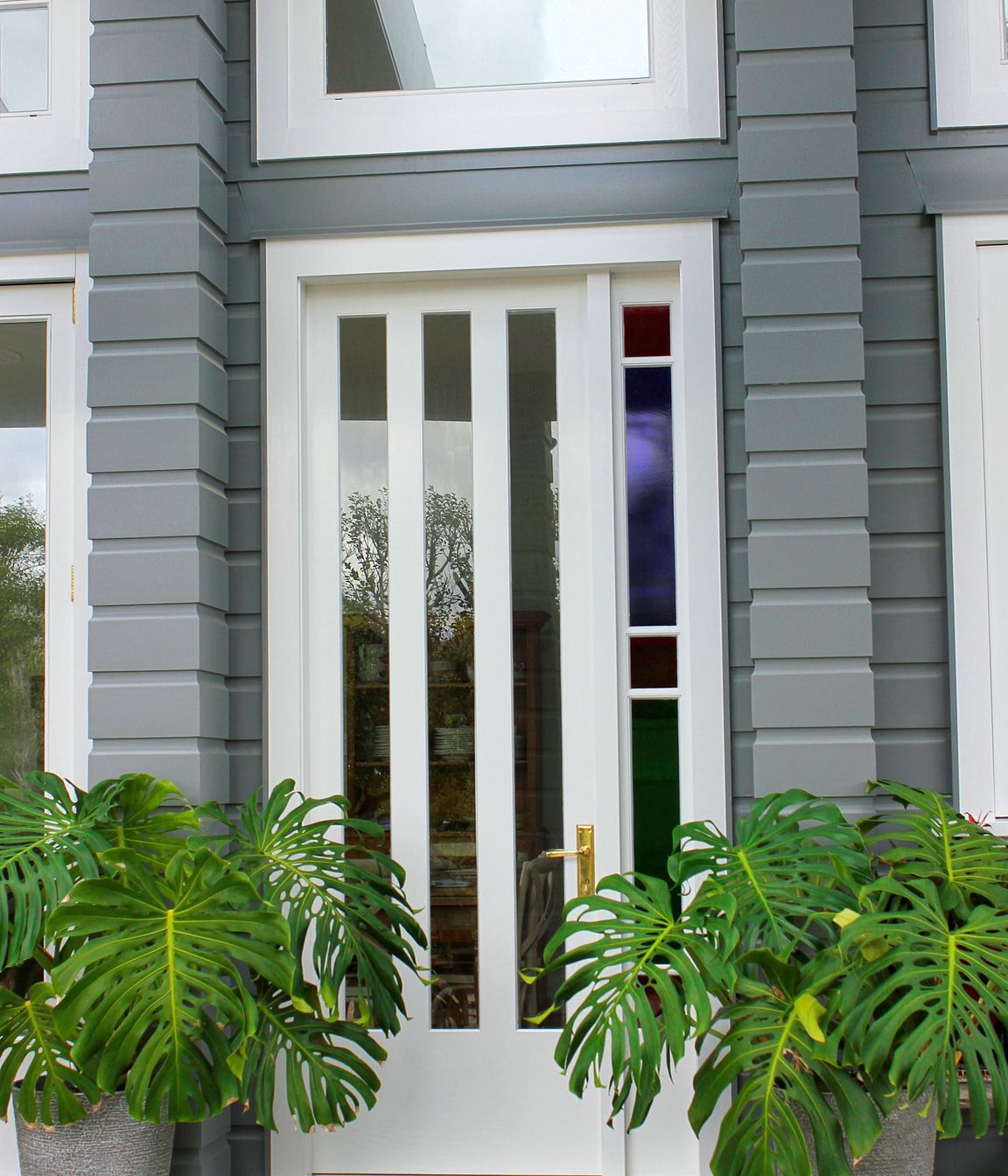 Cain Built - Coatesville Bungalow renovation- custom timber entry door