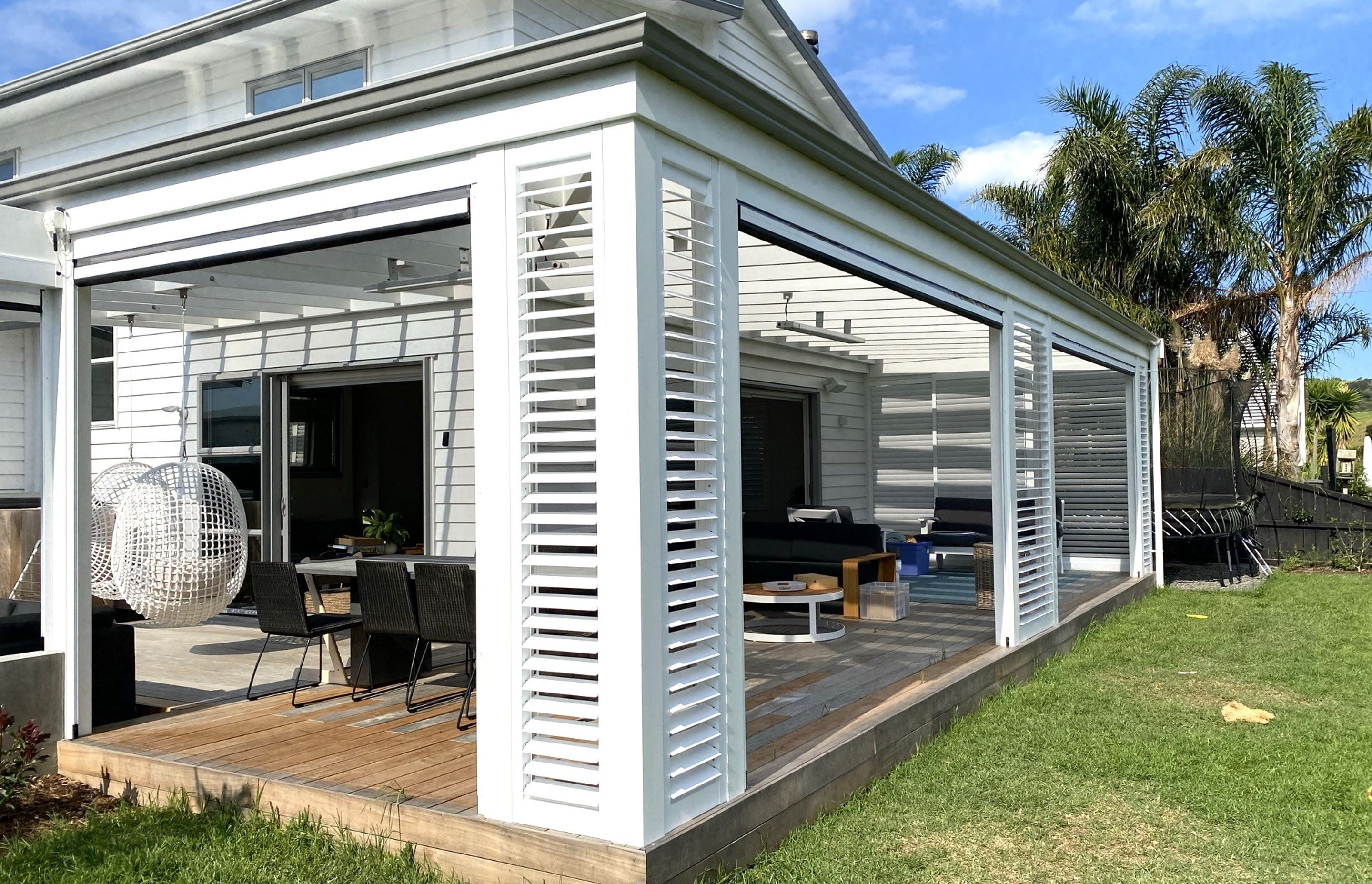 Outdoor Room and Louvrelite 88 Sliding Shade System