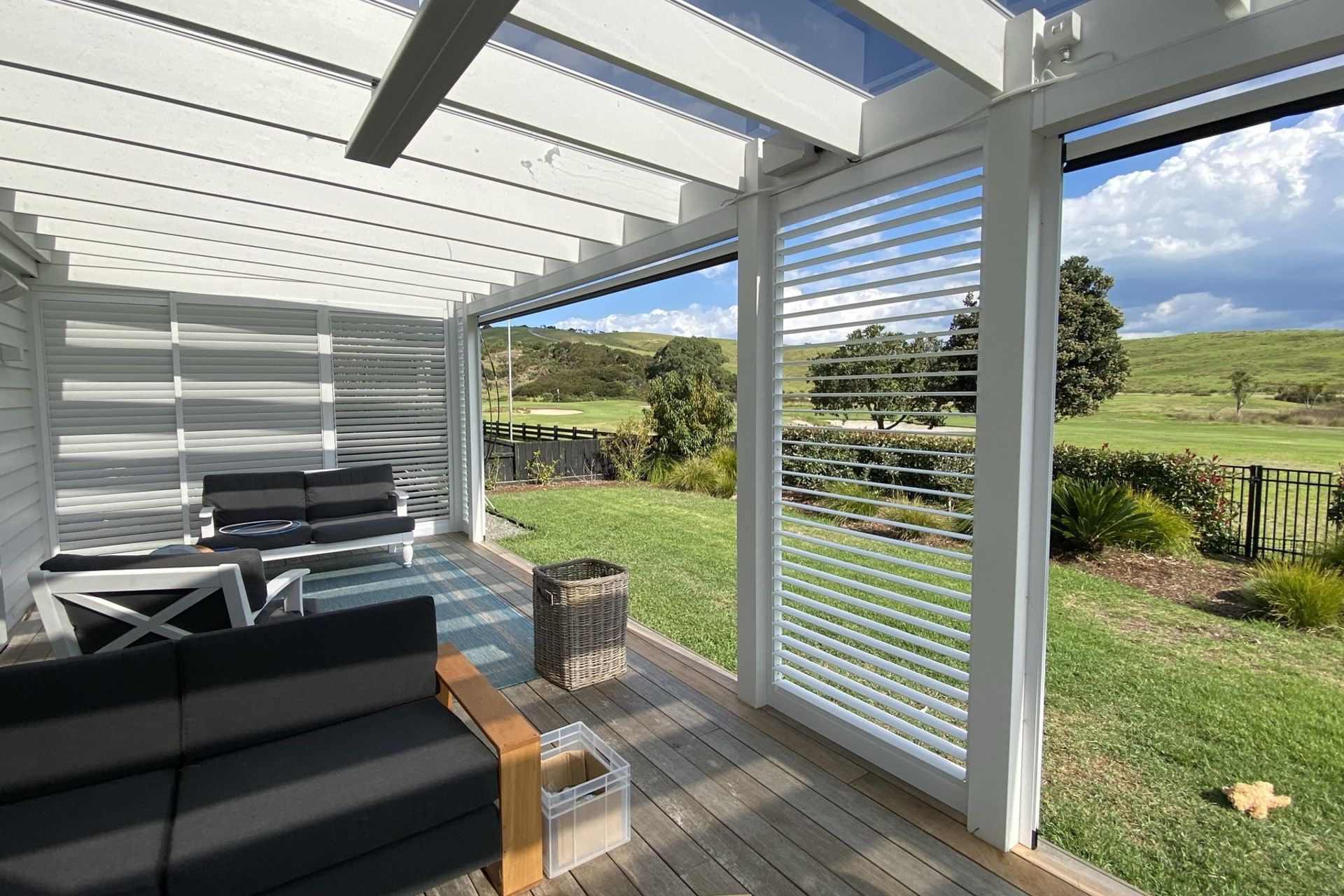 Outdoor Room and Louvrelite 88 Sliding Shade System