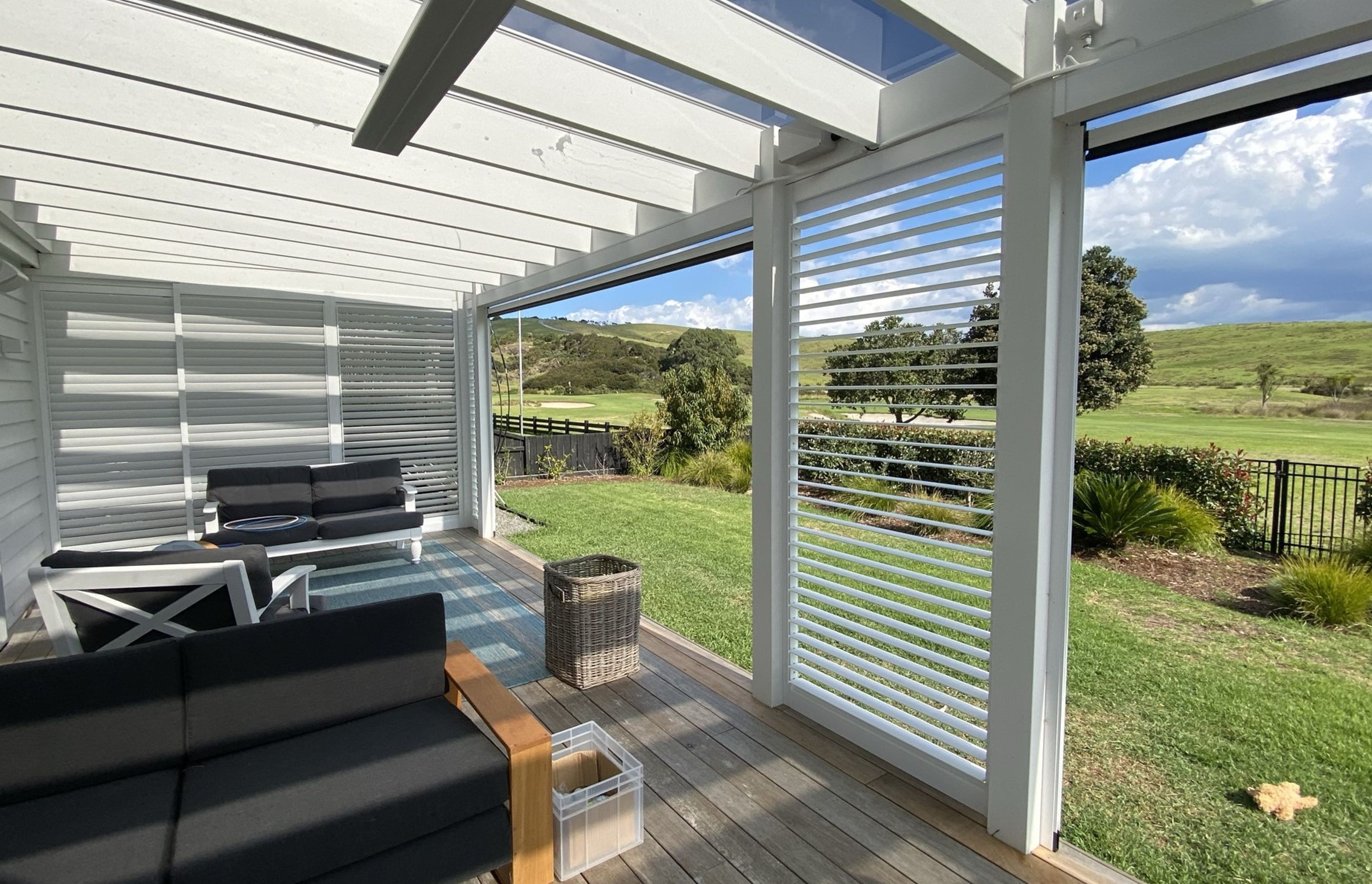 Outdoor Room and Louvrelite 88 Sliding Shade System