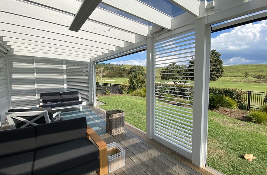 Outdoor Room and Louvrelite 88 Sliding Shade System