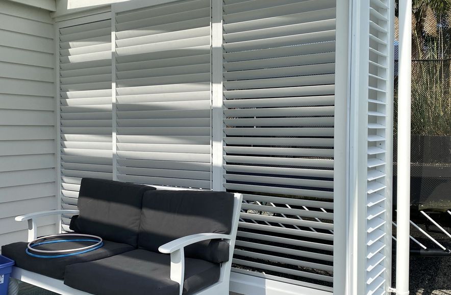 Outdoor Room and Louvrelite 88 Sliding Shade System