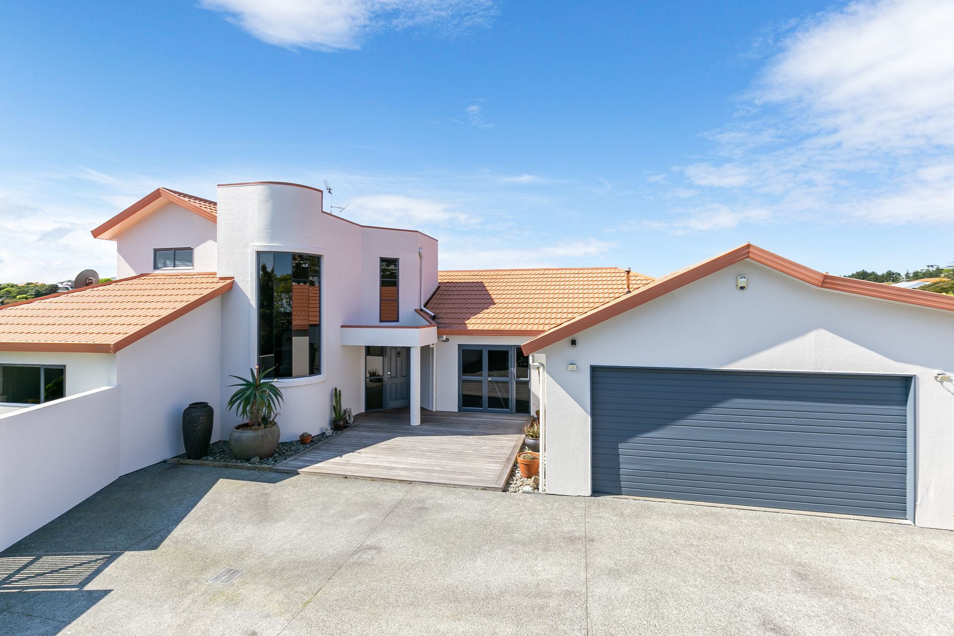 Front door and garage door - Resene New Denim Blue