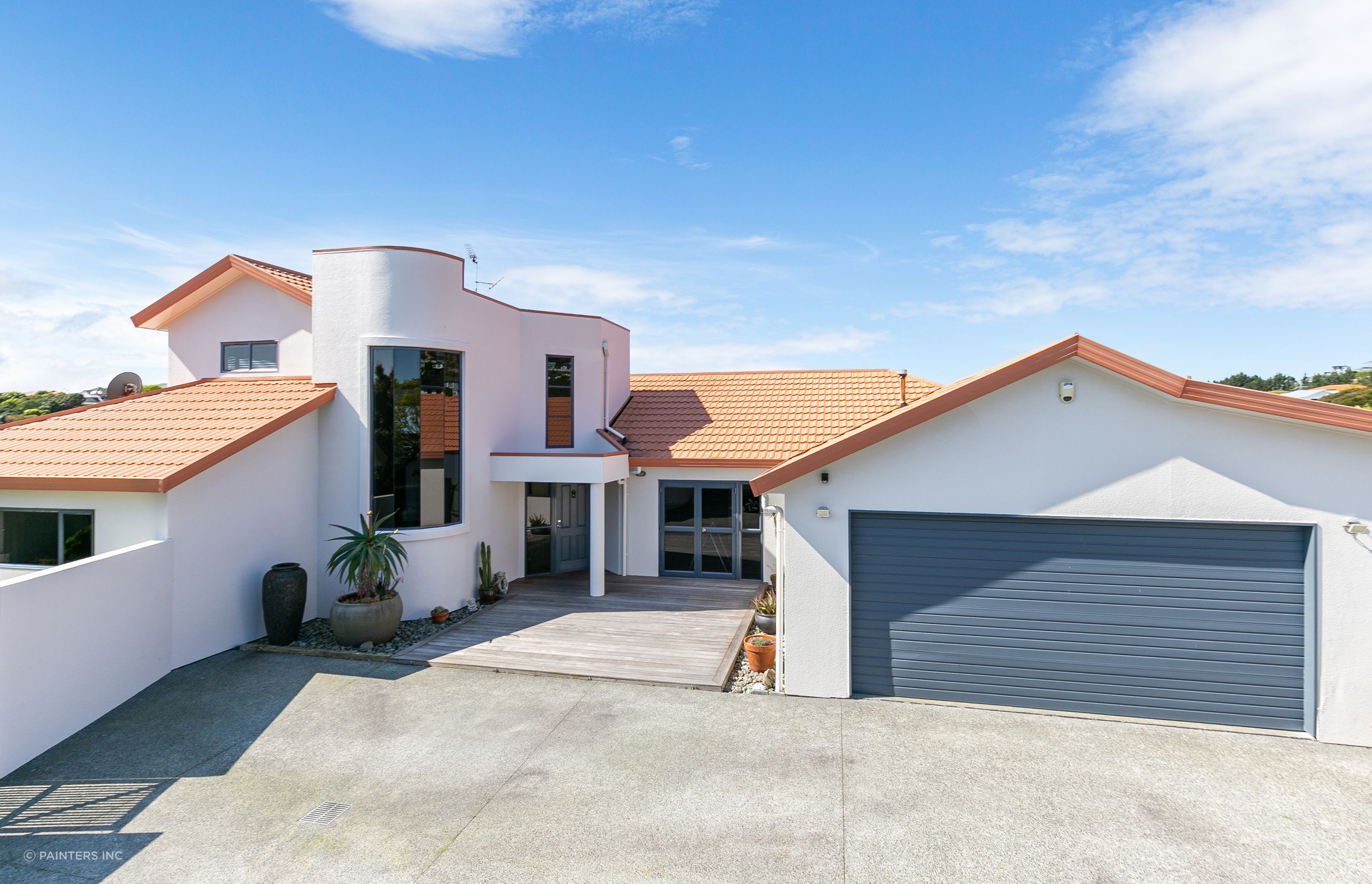 Front door and garage door - Resene New Denim Blue