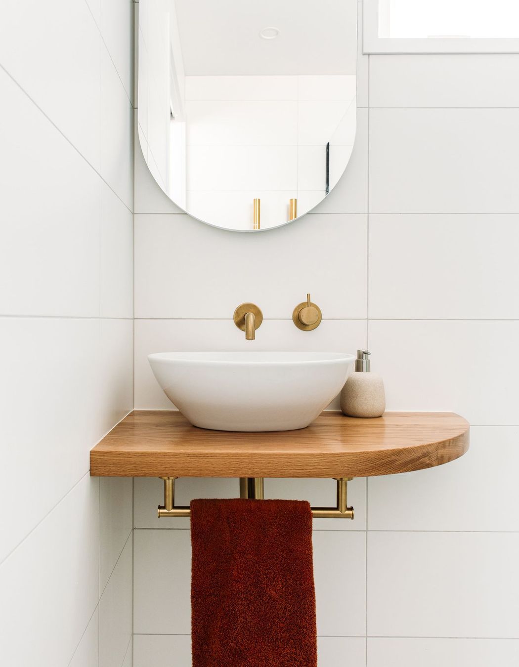 Custom joinery with well designed curves.