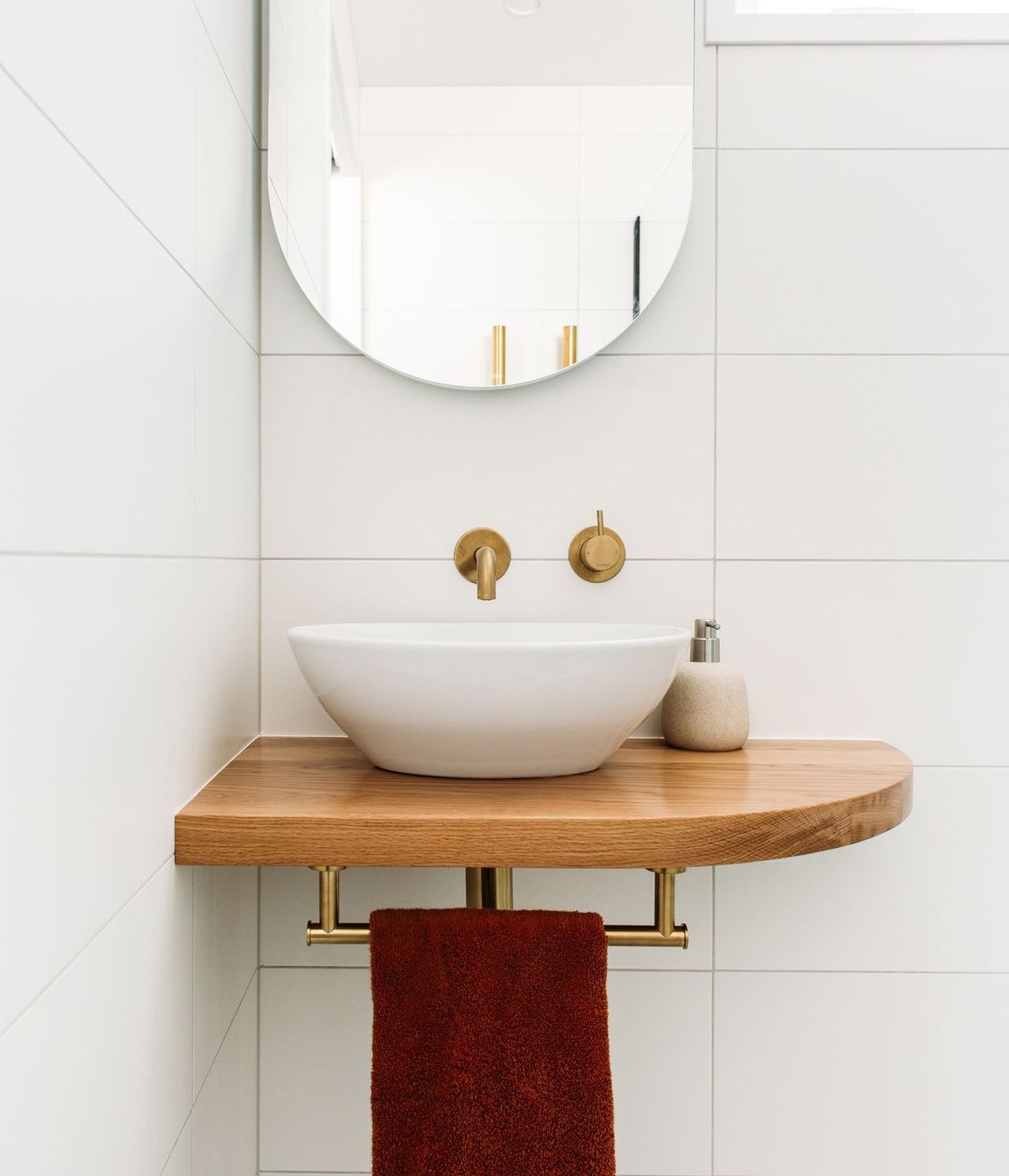 Custom joinery with well designed curves.