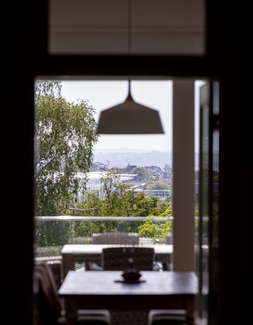 Views forever from the living areas and deck.