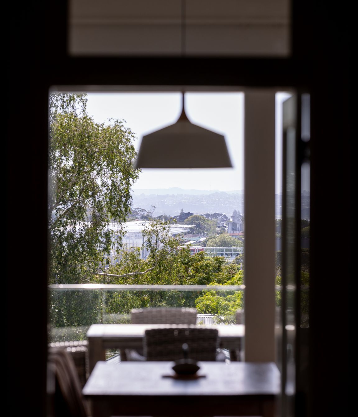 Views forever from the living areas and deck.