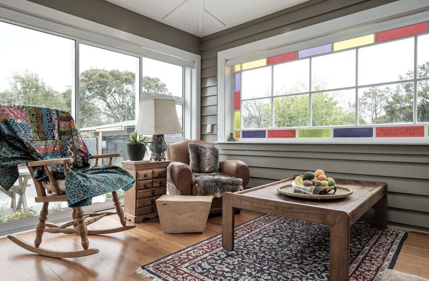 A Functional Formal Sunroom Complements 19th Century Home