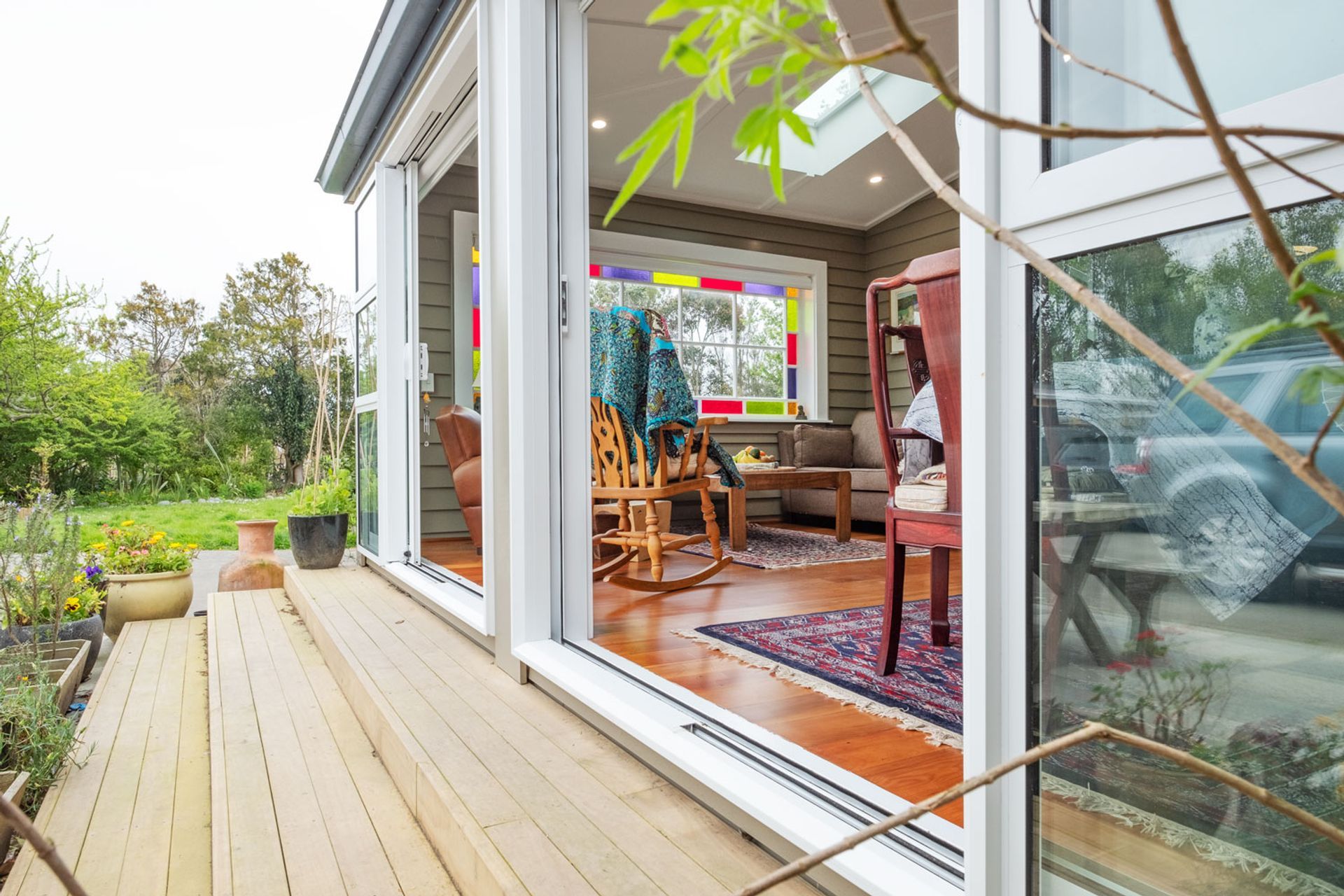 A Functional Formal Sunroom Complements 19th Century Home