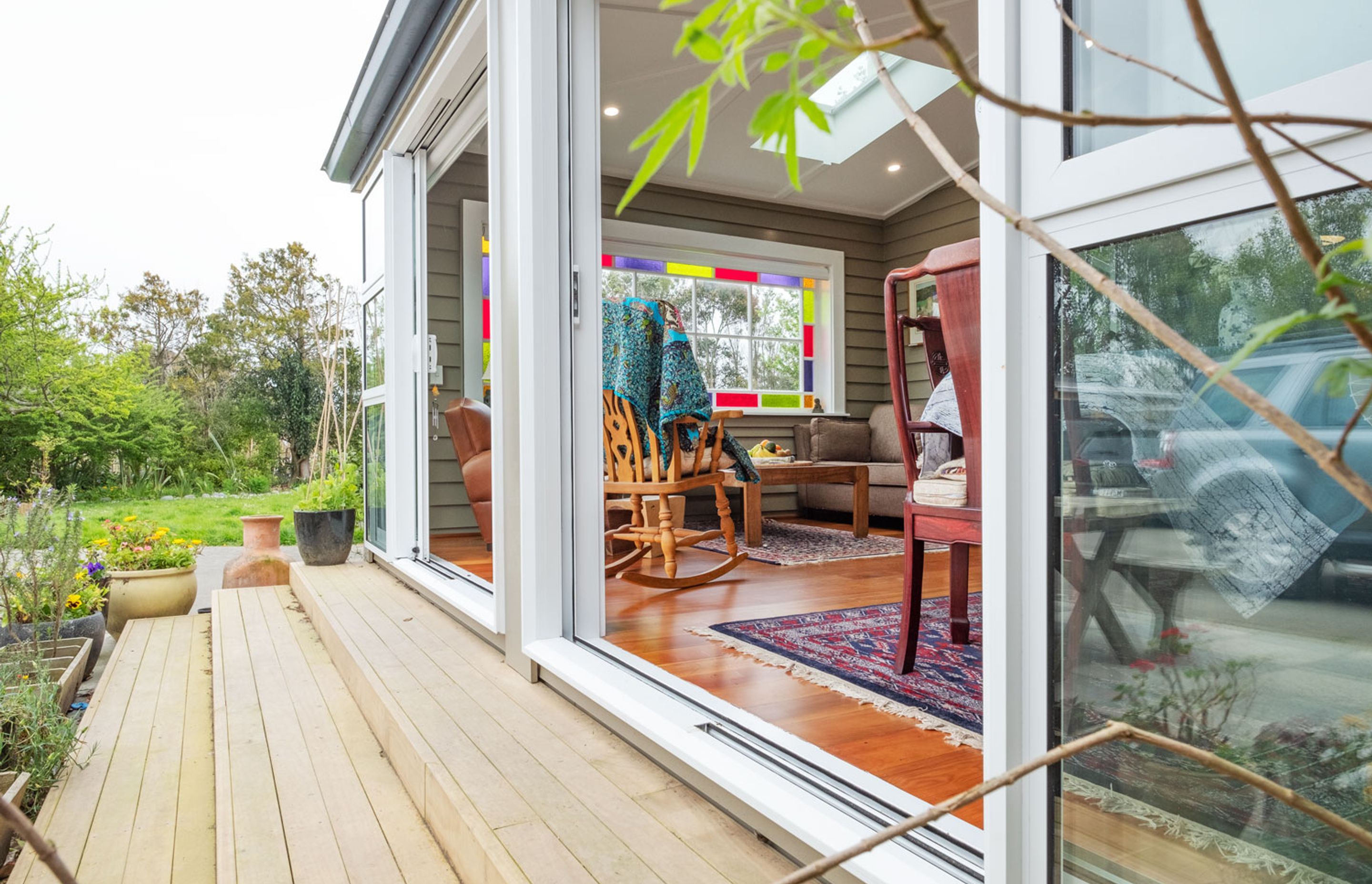 A Functional Formal Sunroom Complements 19th Century Home