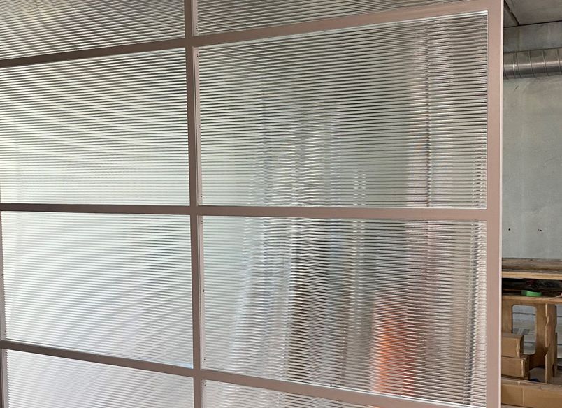 Narrow Readed Glass Steel Joinery
